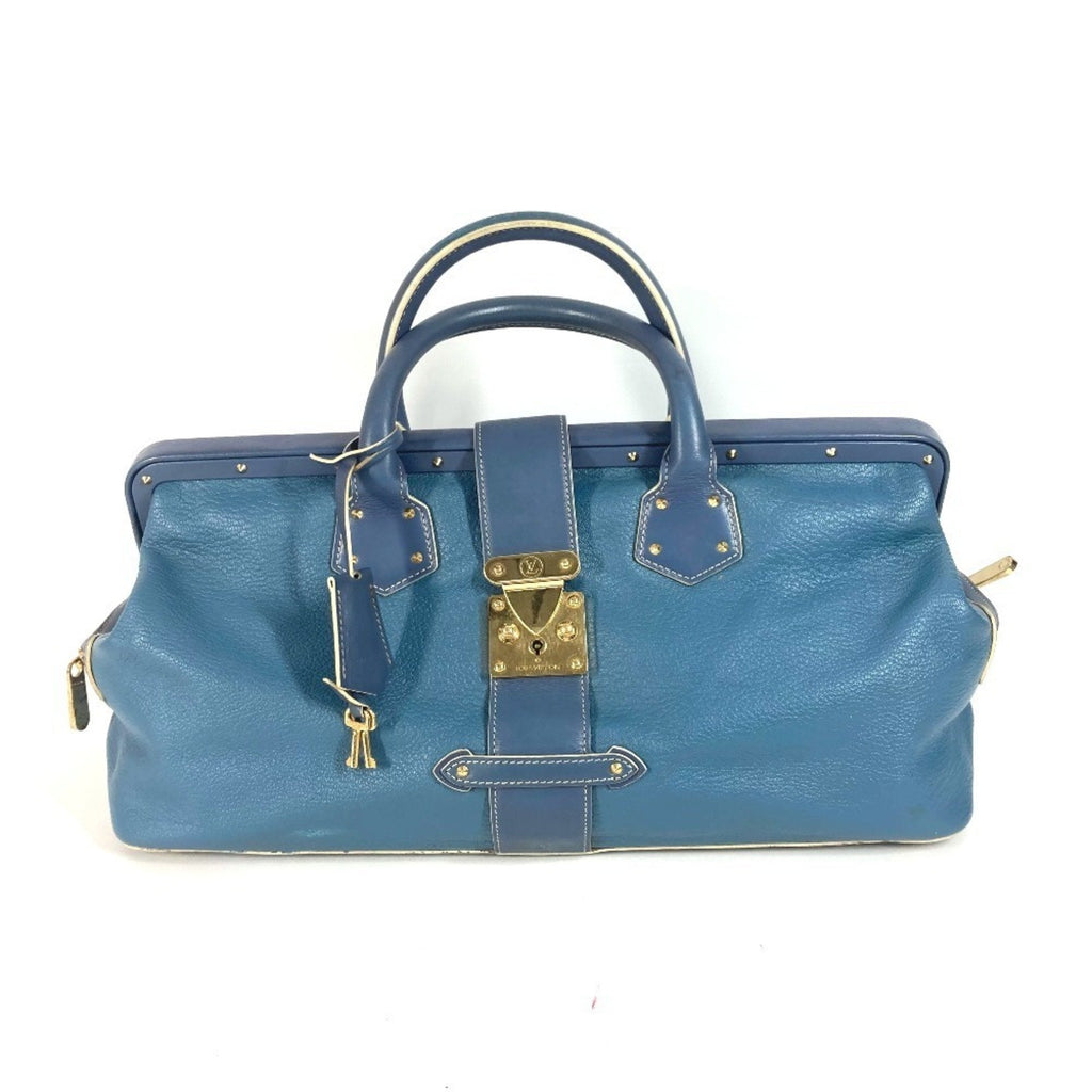 Louis Vuitton Suhali Blue Suhali Leather Handbag Tote Bag