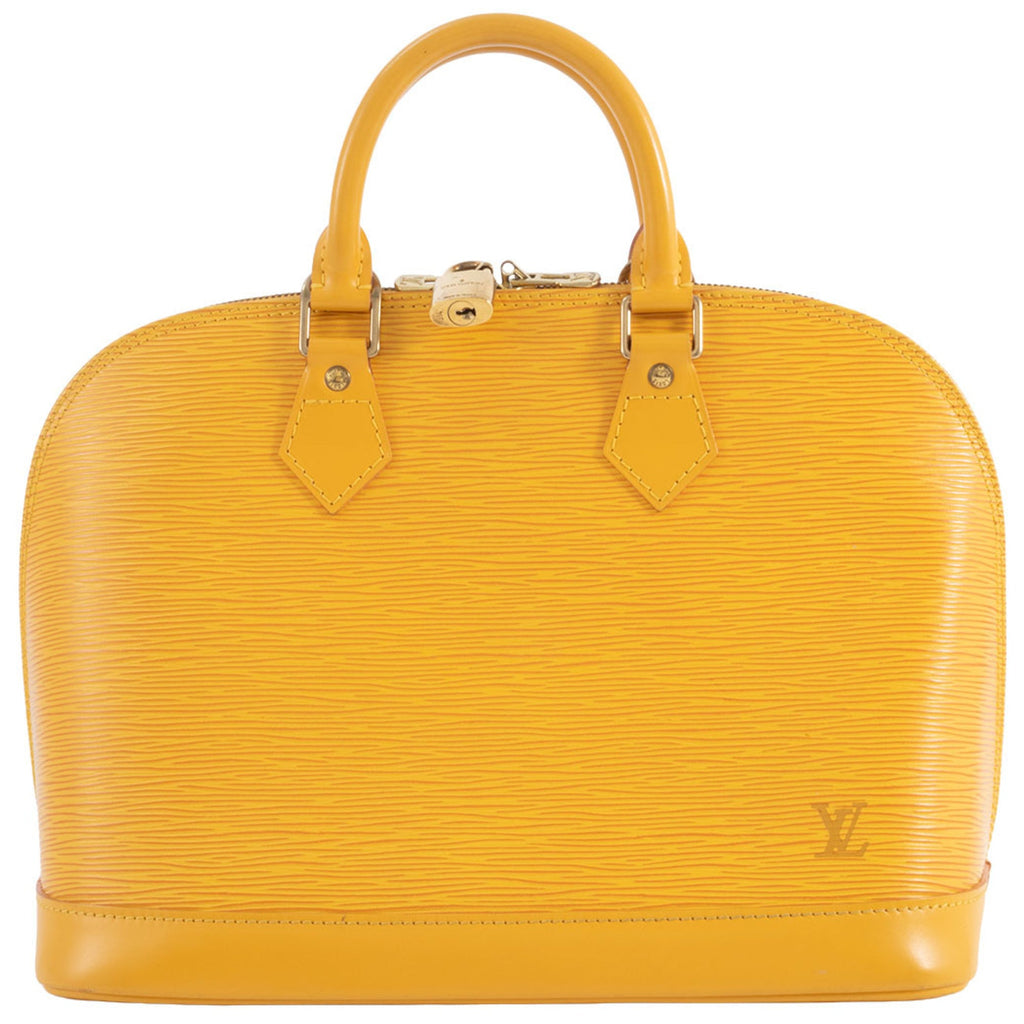Louis Vuitton Yellow Epi Leather Handbag
