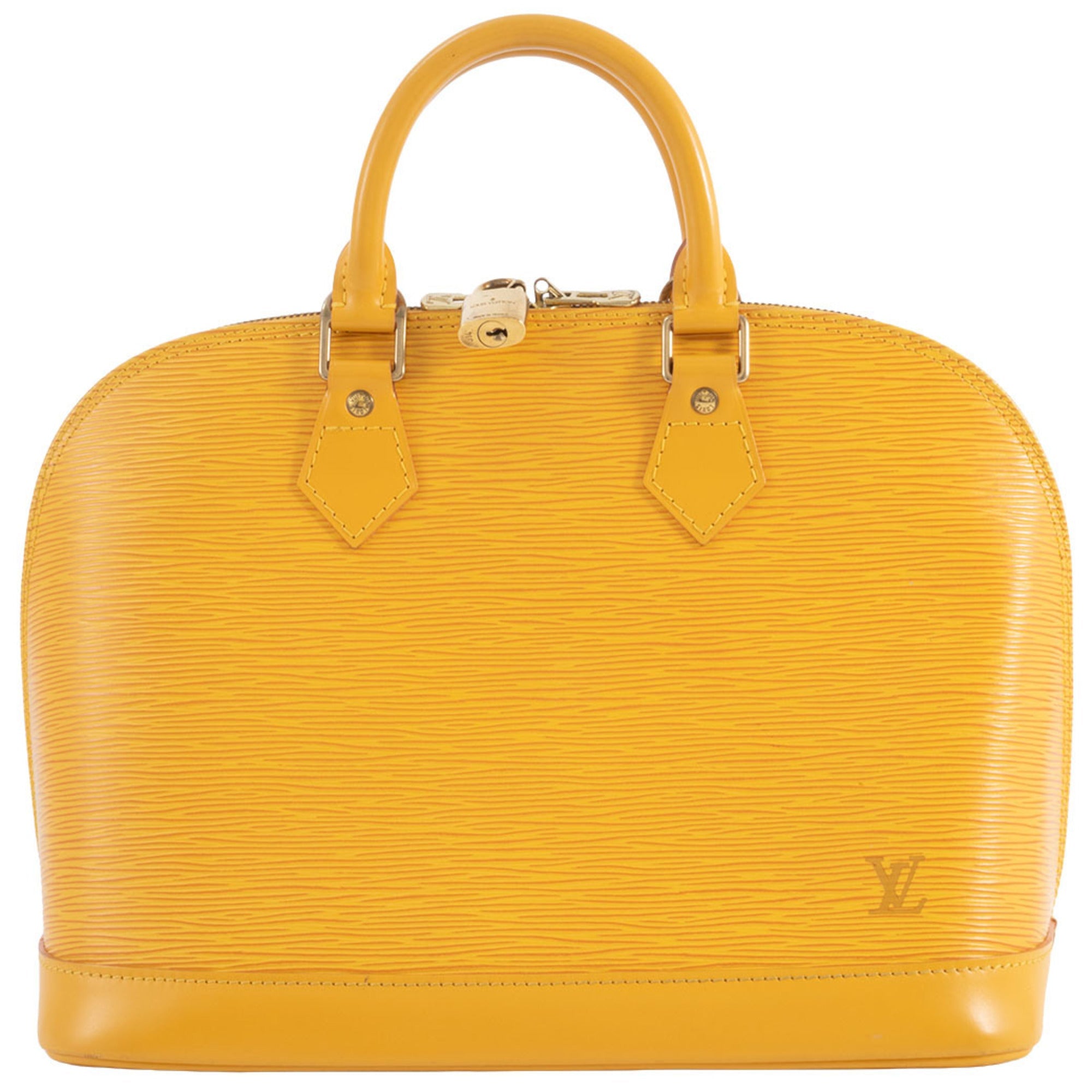 Louis Vuitton Yellow Epi Leather Handbag