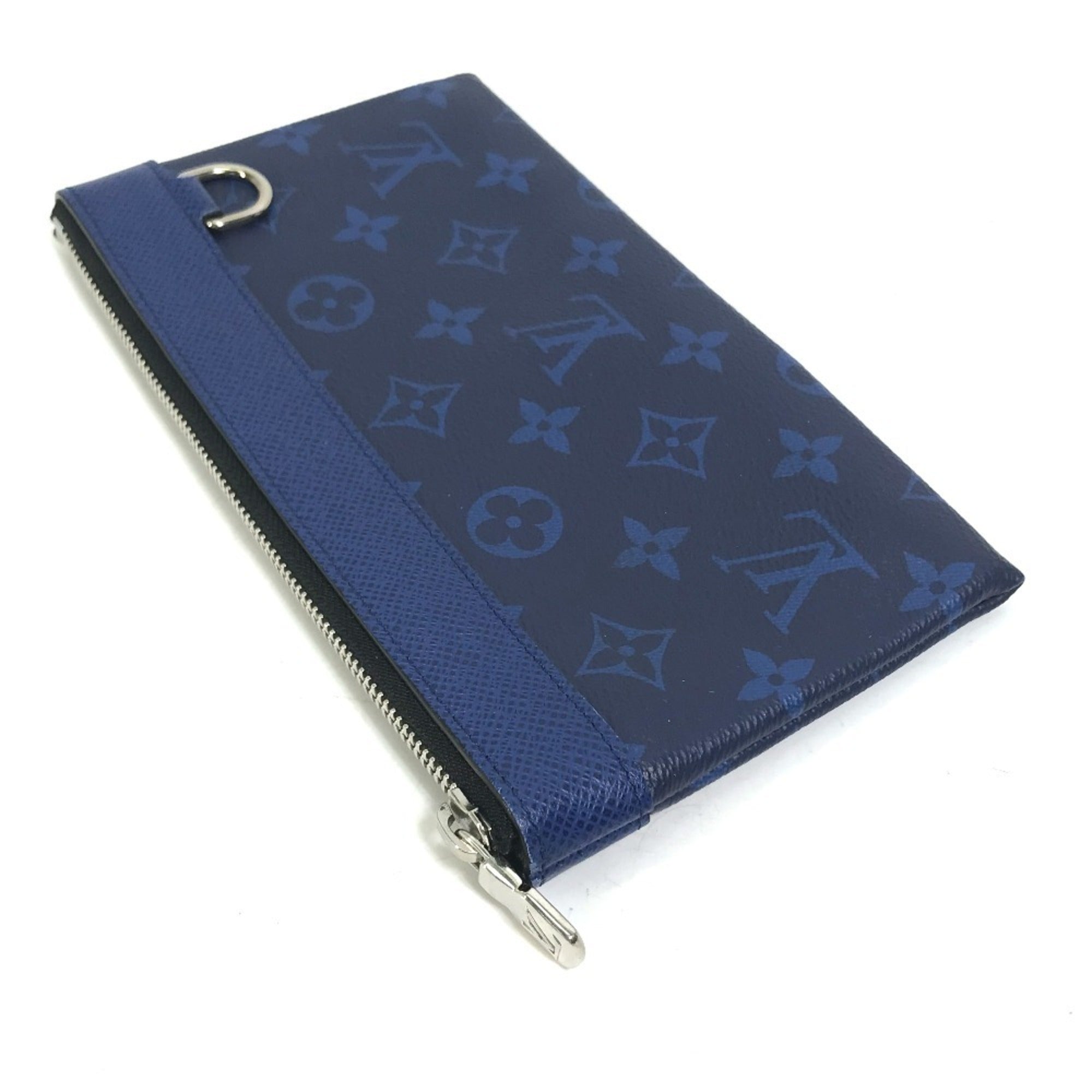 Louis Vuitton Blue Taigarama Clutch Bag Pochette Pouch