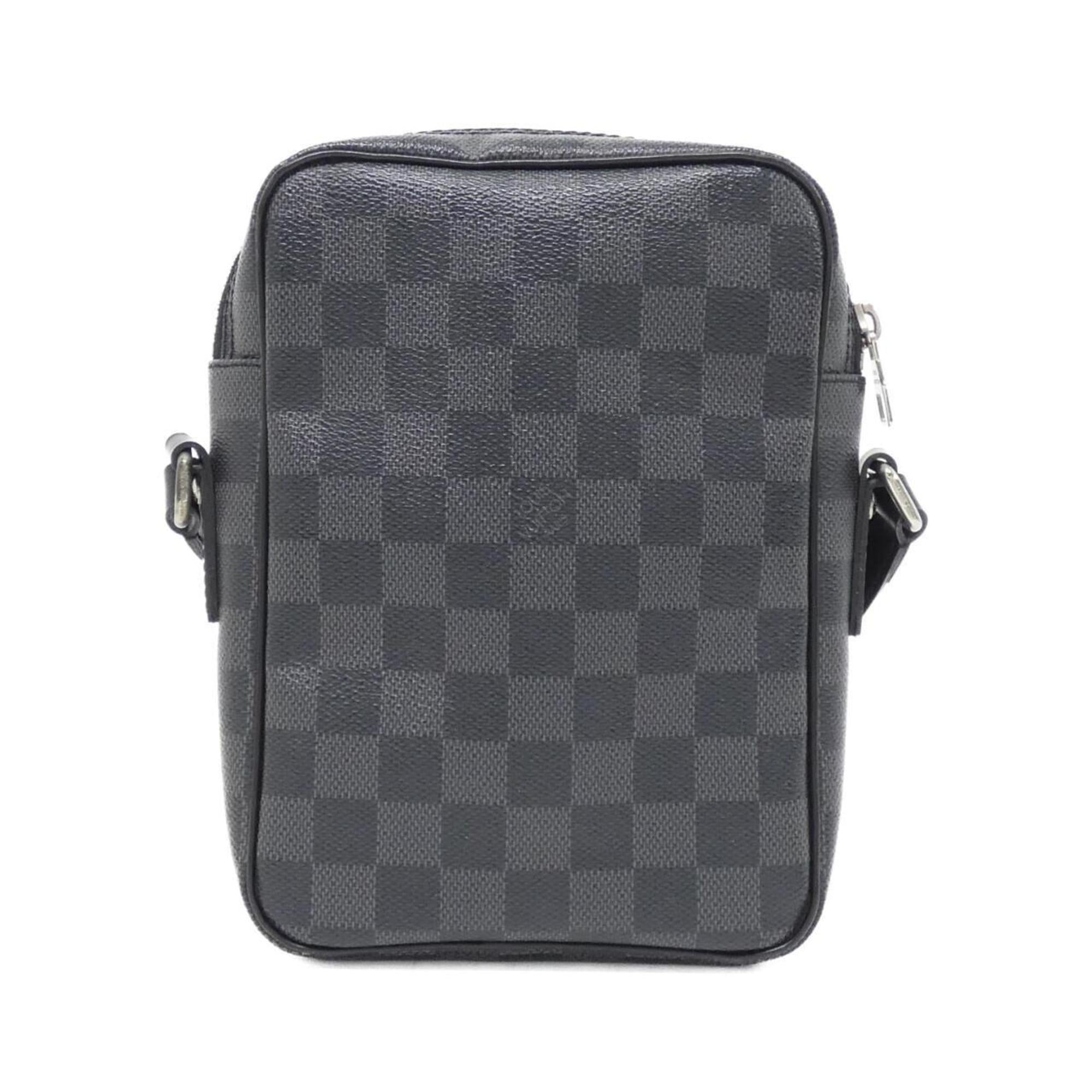 Louis Vuitton Graphite Coated Canvas Shoulder Bag