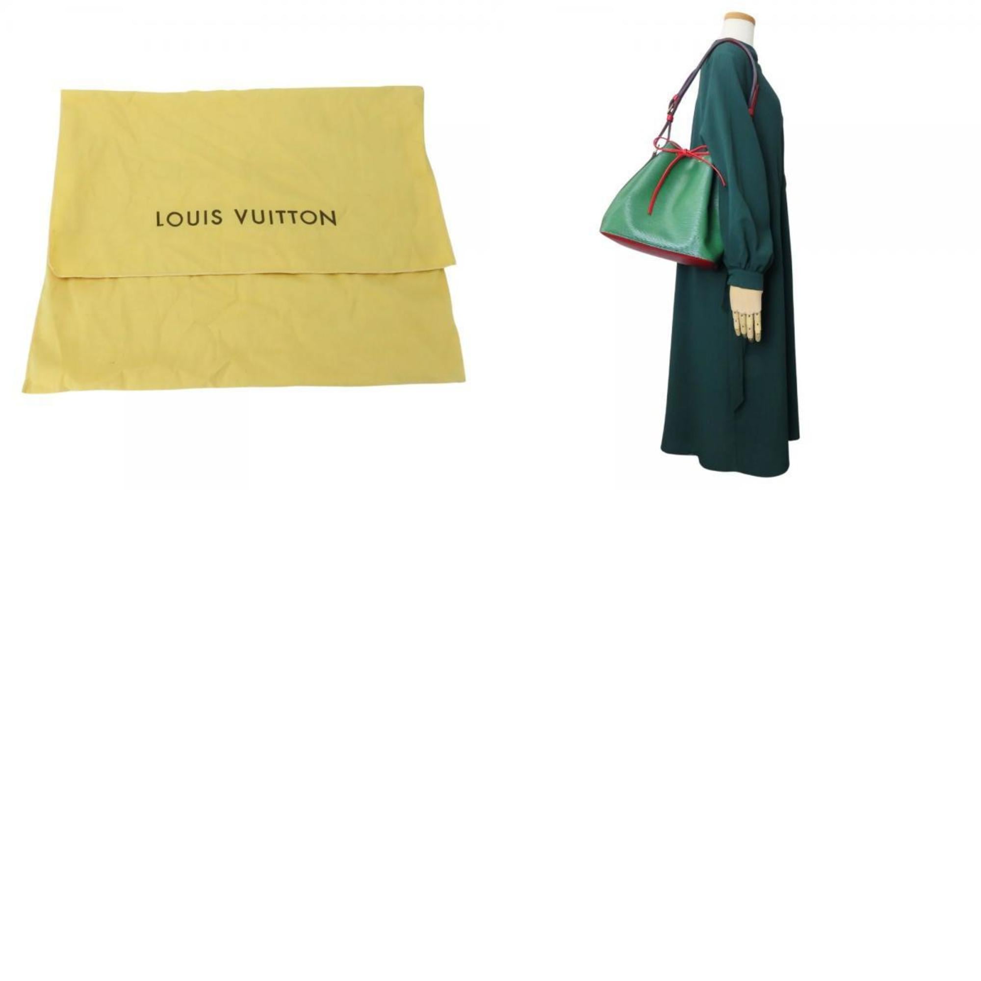 Louis Vuitton Epi Green Red Color Epi Leather Shoulder Bag