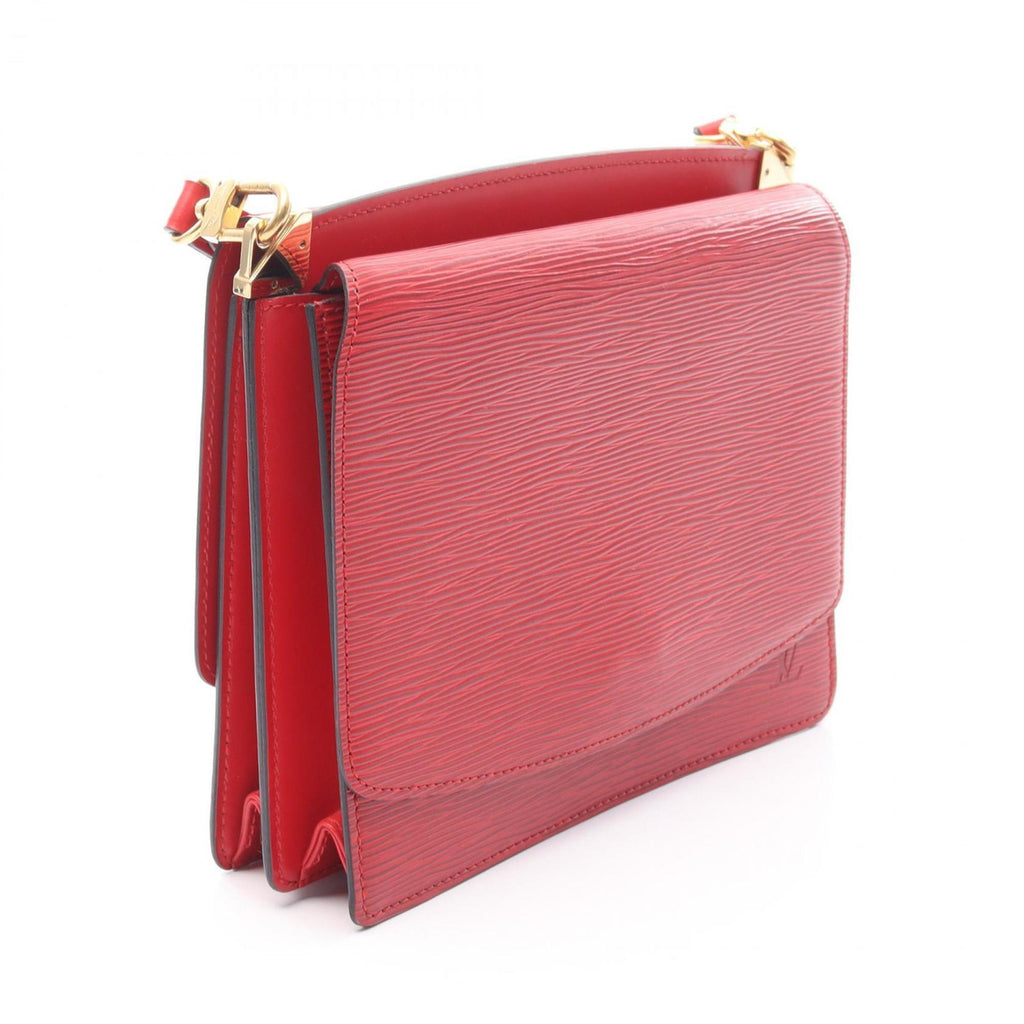 Louis Vuitton Castilian Red Red Color Leather Shoulder Bag