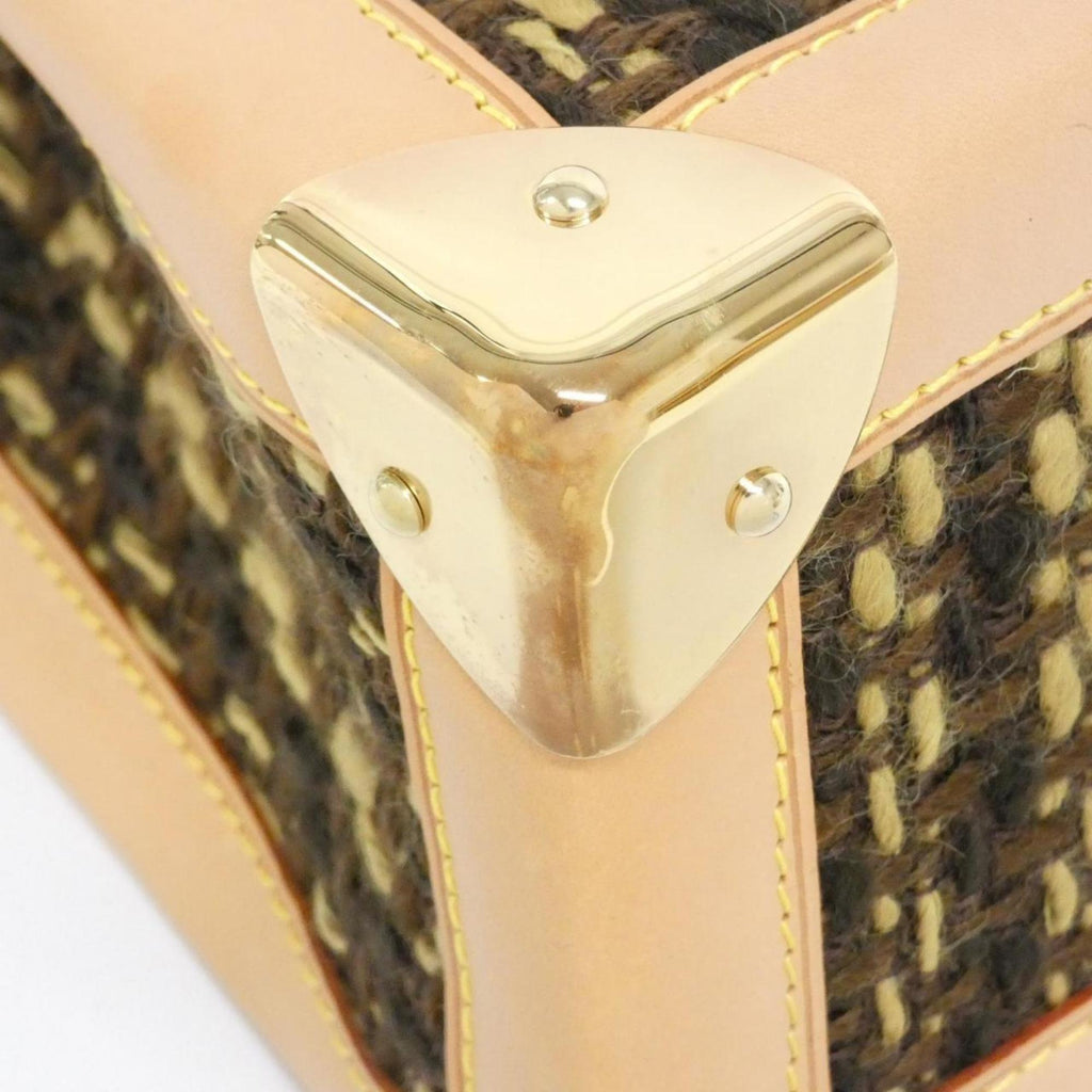 Louis Vuitton Brown Pvc Tweed Handbag