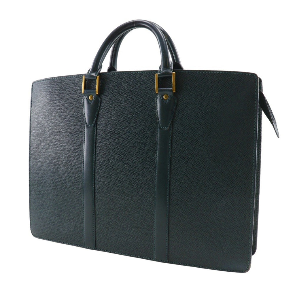 Louis Vuitton Episea Green Taiga Leather Briefcase
