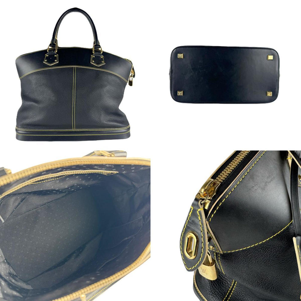 Louis Vuitton Noir Leather Handbag