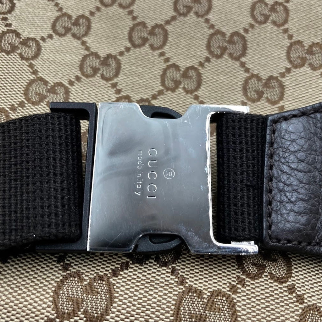 Gucci Gg Canvas Brown Gg Canvas Sling Bag (Pre-Owned)