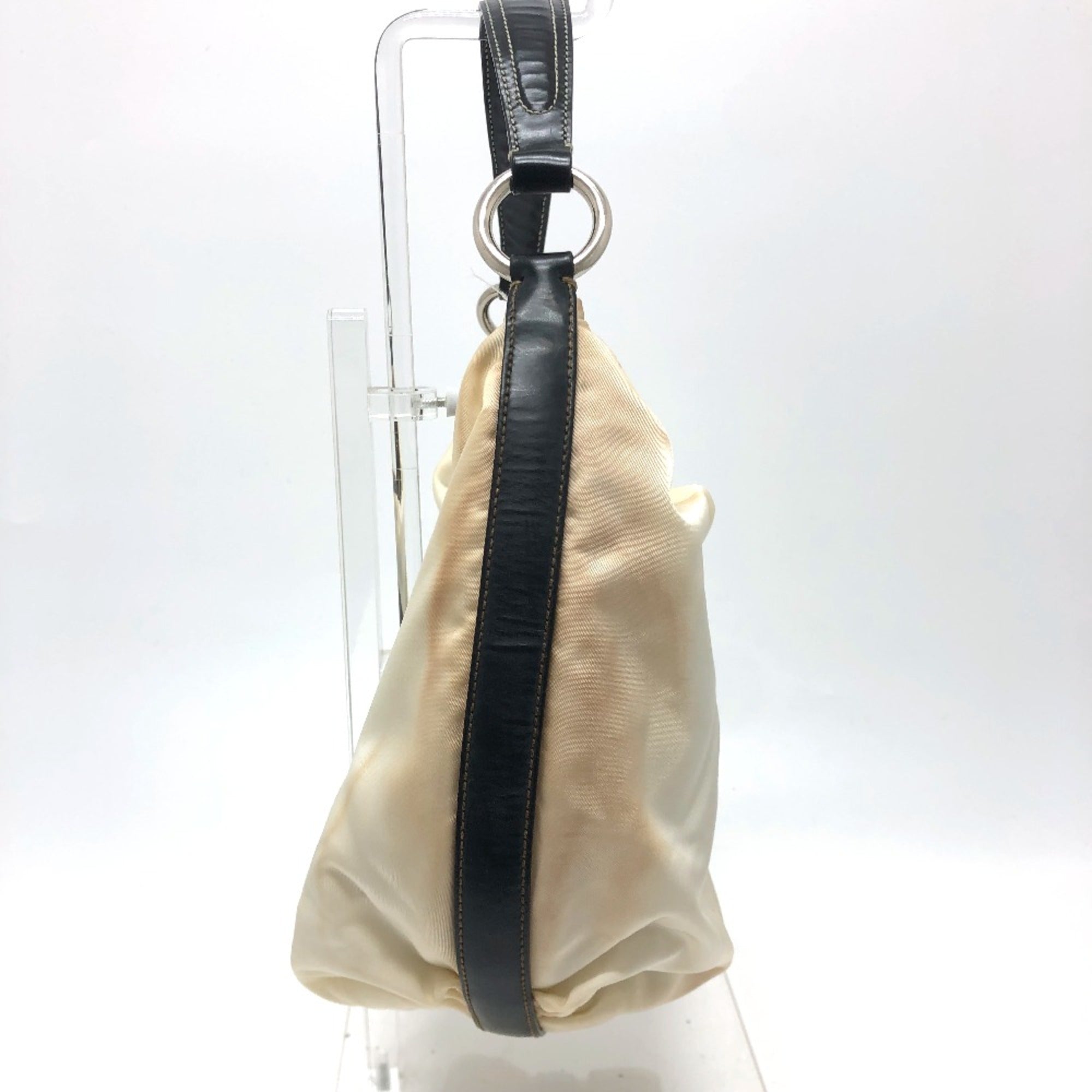 Prada White Cloth Shoulder Bag