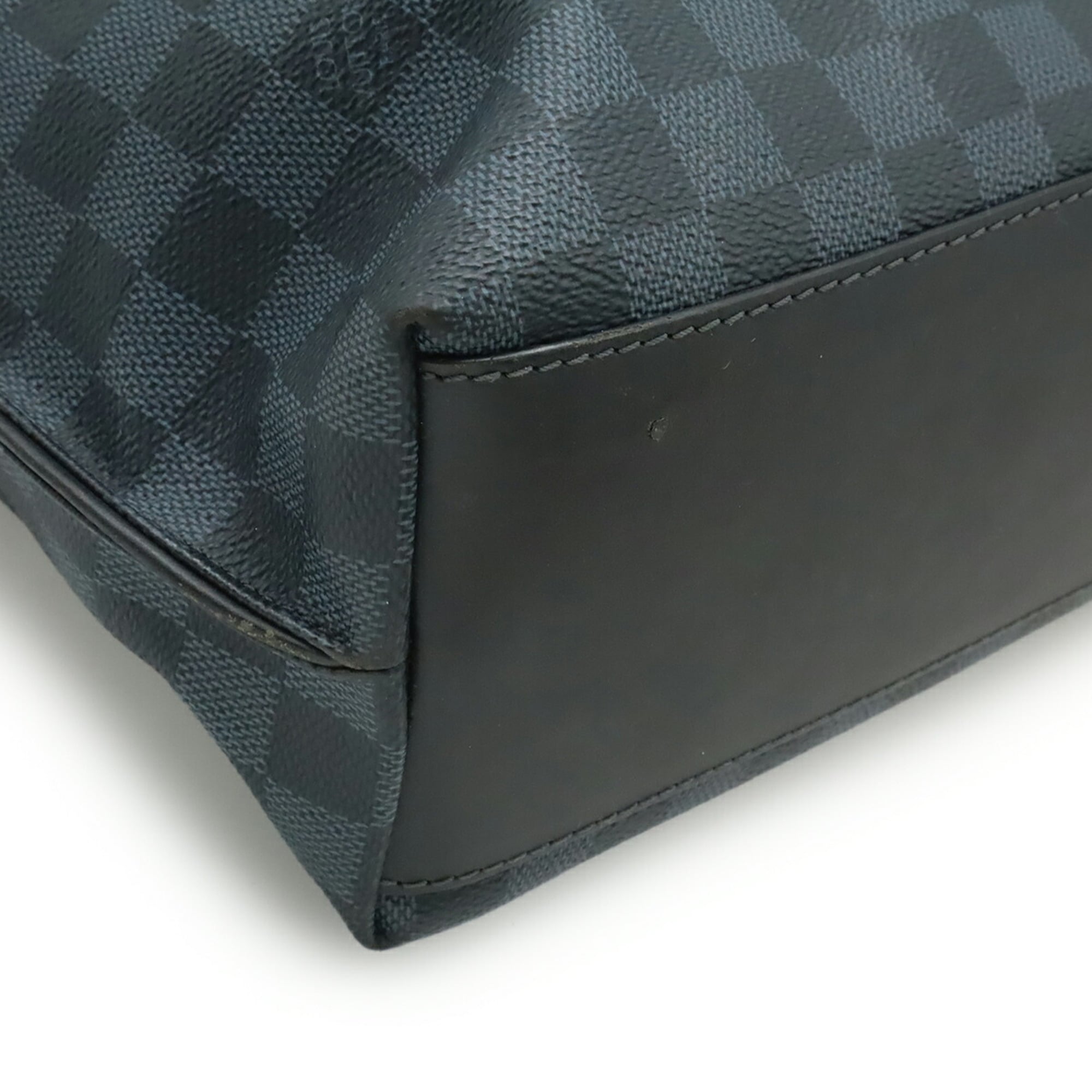 Louis Vuitton Damier Cobalt Black Blue Pvc Shoulder Bag Tote Bag