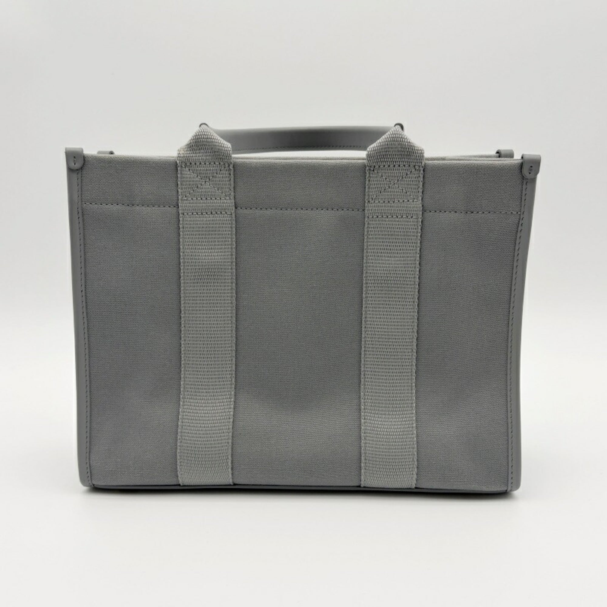 Balenciaga Gray Canvas Leather Tote