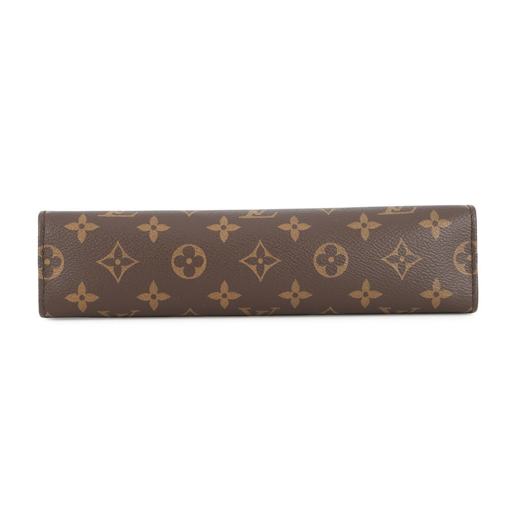 Louis Vuitton Brown Monogram Monogram Clutch Bag Pouch Shoulder Bag