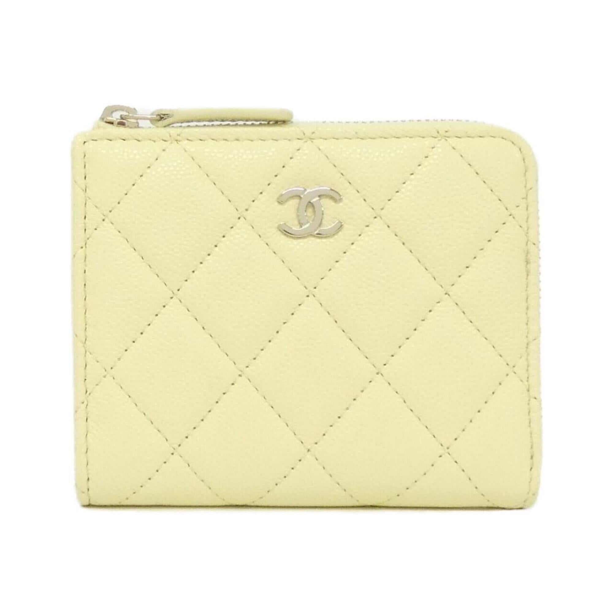Chanel Yellow Grained Calfskin