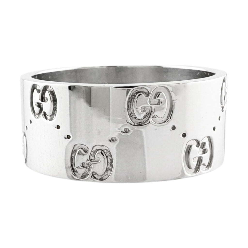 Gucci White Gold White Gold (18K) Band Ring (Pre-Owned)