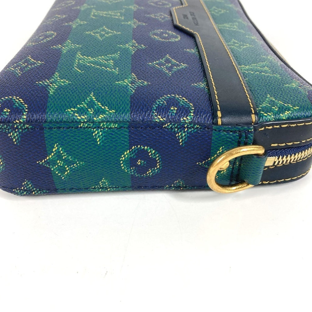 Louis Vuitton Blue Green Clutch Bag