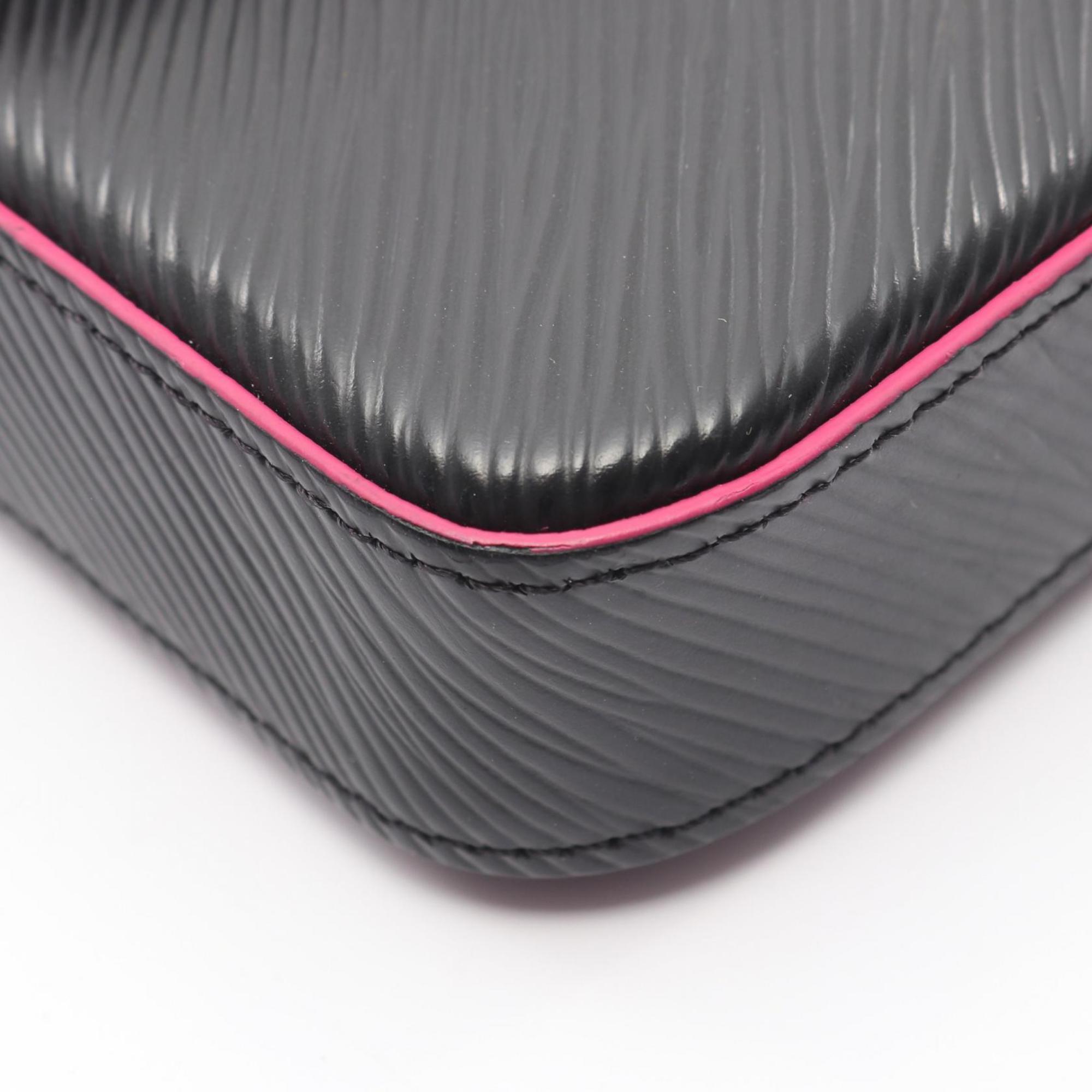 Louis Vuitton Black Hot Pink Noir Pink Leather Shoulder Bag