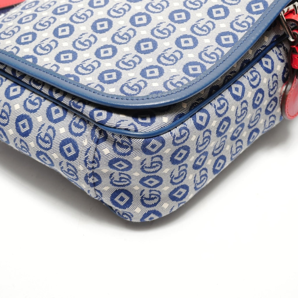 Gucci Blue Messenger Bag Shoulder Bag (Pre-Owned)