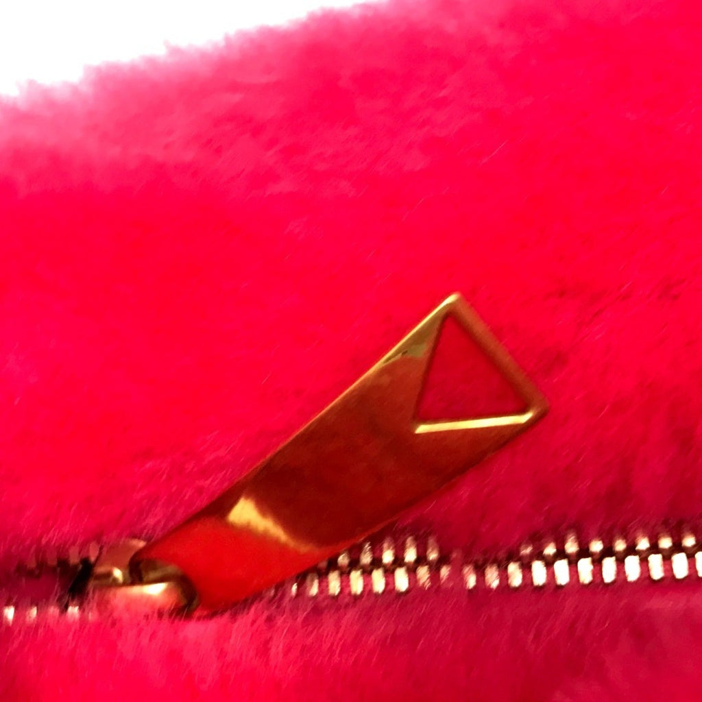 Bottega Veneta Pink Faux Fur Handbag