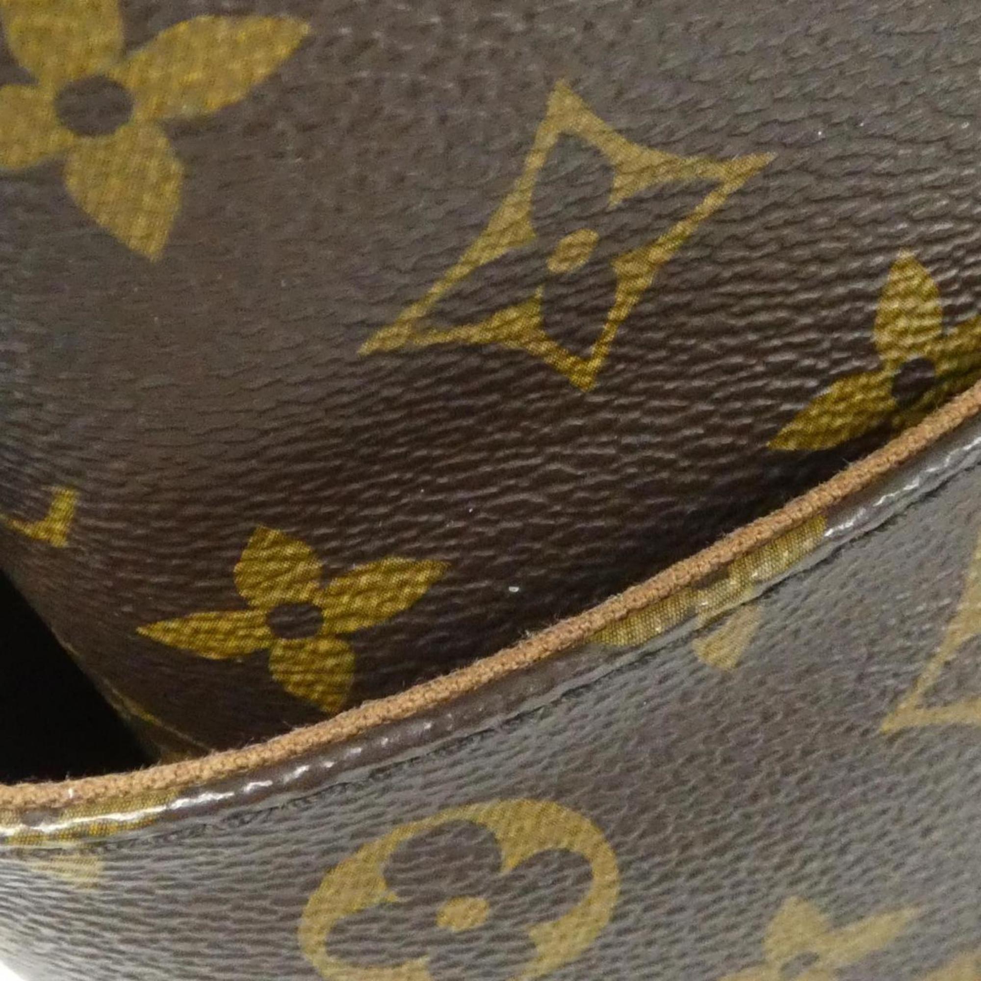 Louis Vuitton Brown Coated Canvas Handbag