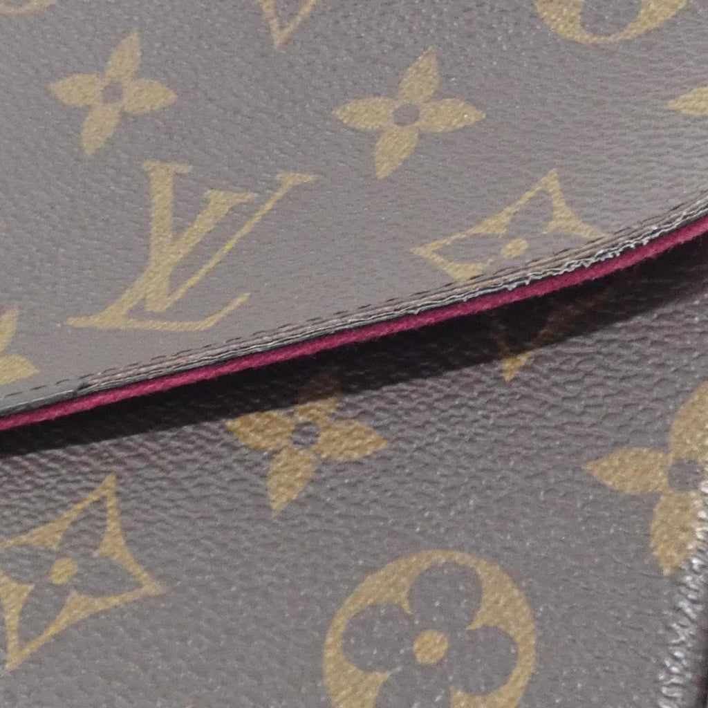 Louis Vuitton Monogram Marron Coated Canvas Pochette Shoulder Bag