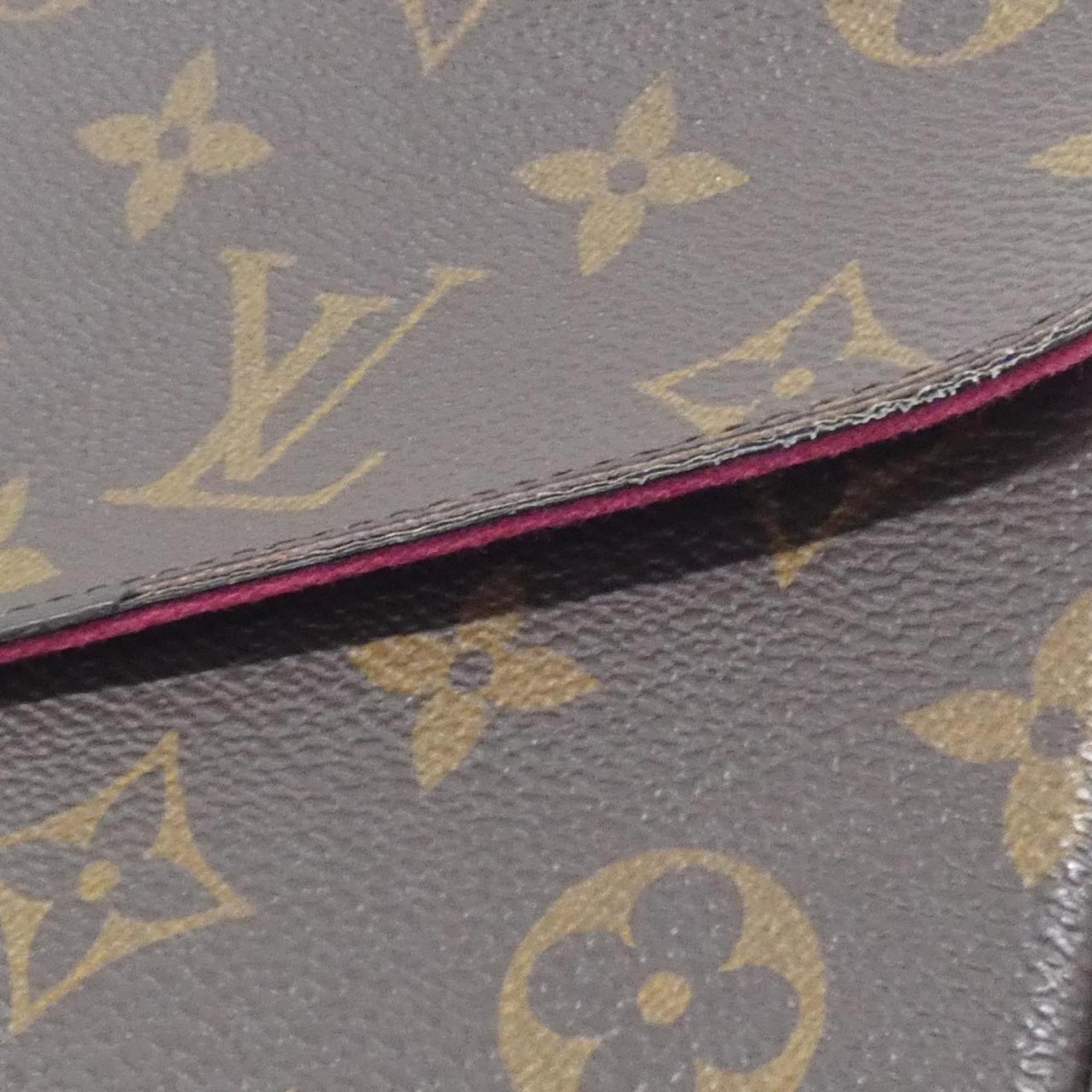 Louis Vuitton Monogram Marron Coated Canvas Pochette Shoulder Bag