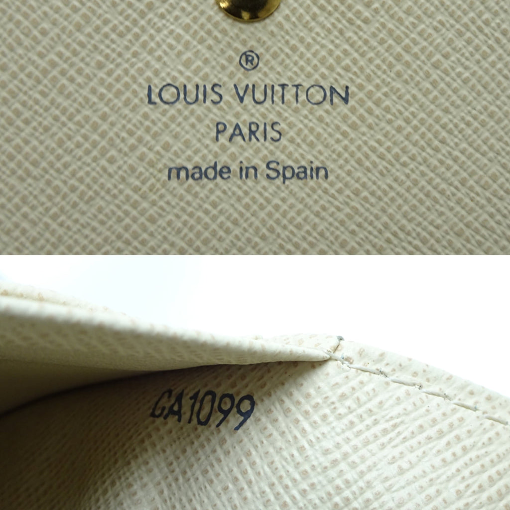 Louis Vuitton White Damier Azur Wallet