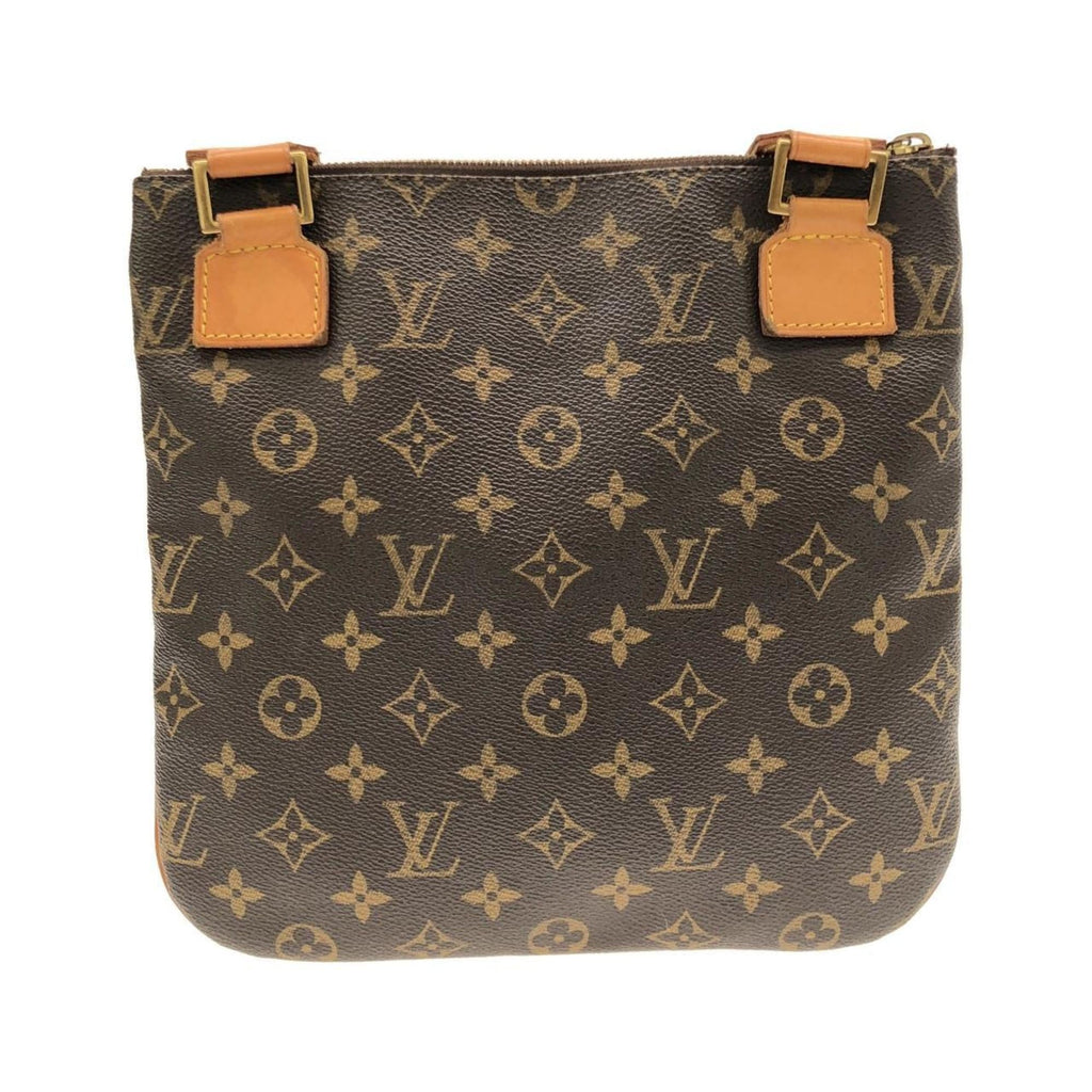 Louis Vuitton Marron Coated Canvas Pochette Shoulder Bag