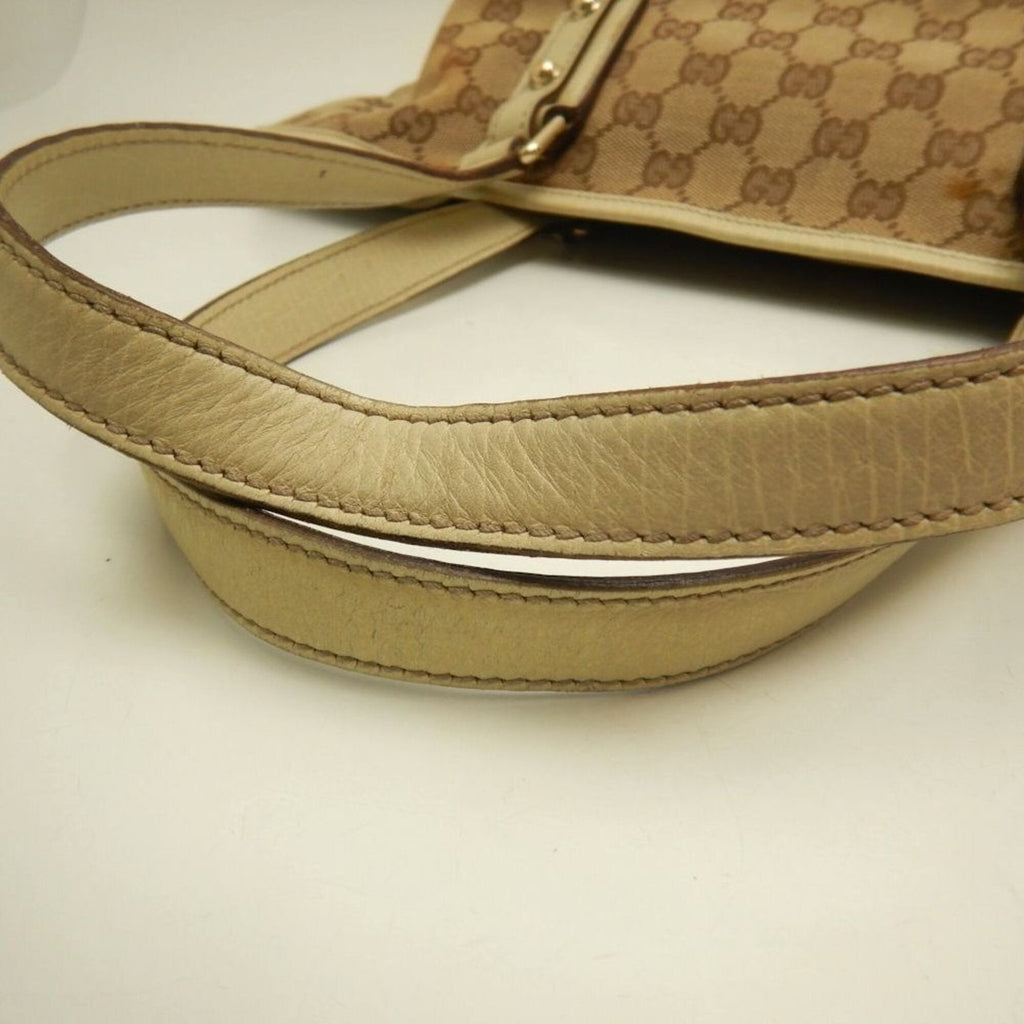 Gucci Beige Gg Canvas Tote Bag (Pre-Owned)