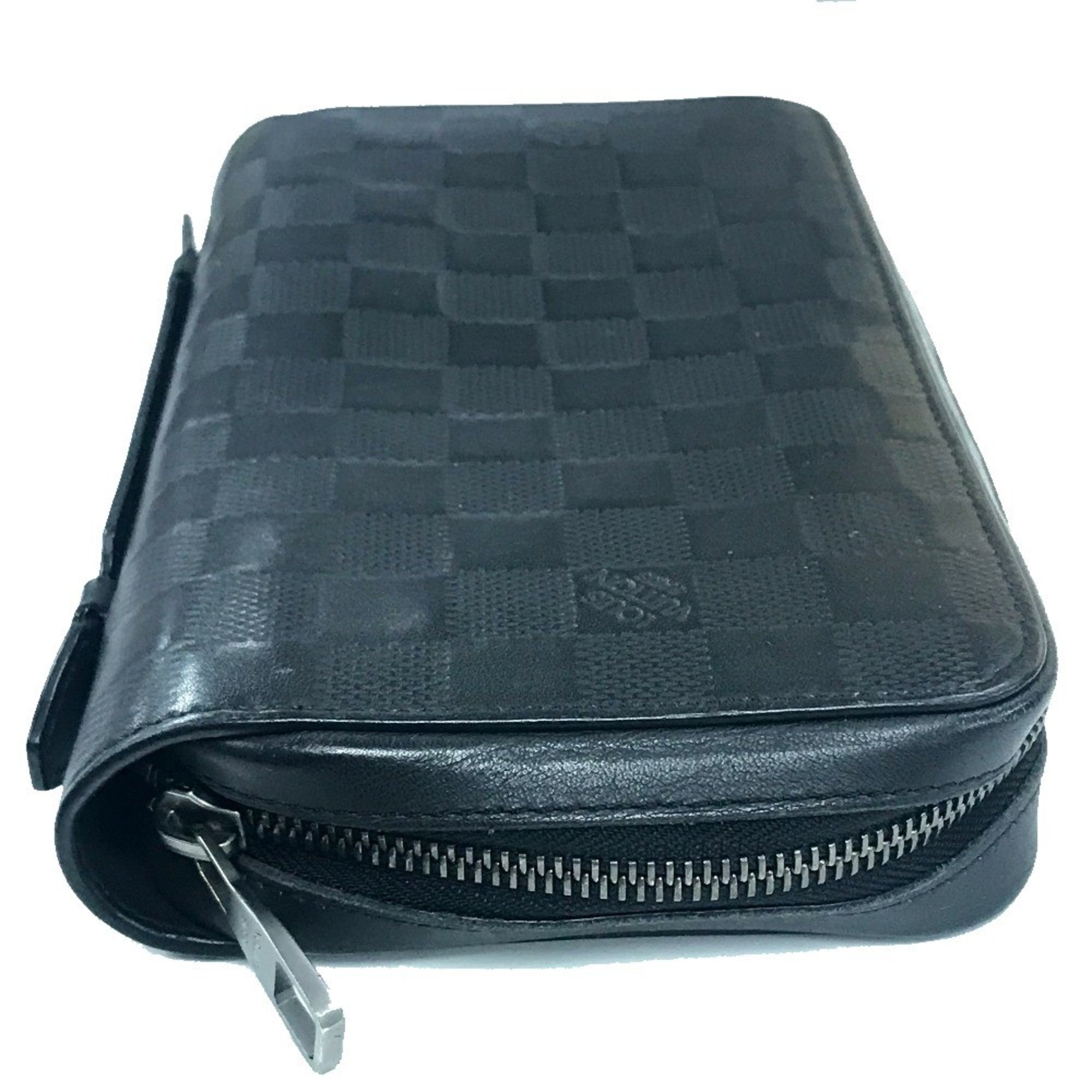 Louis Vuitton Black Noir Damier Infini Leather Coin Purse/Coin Case