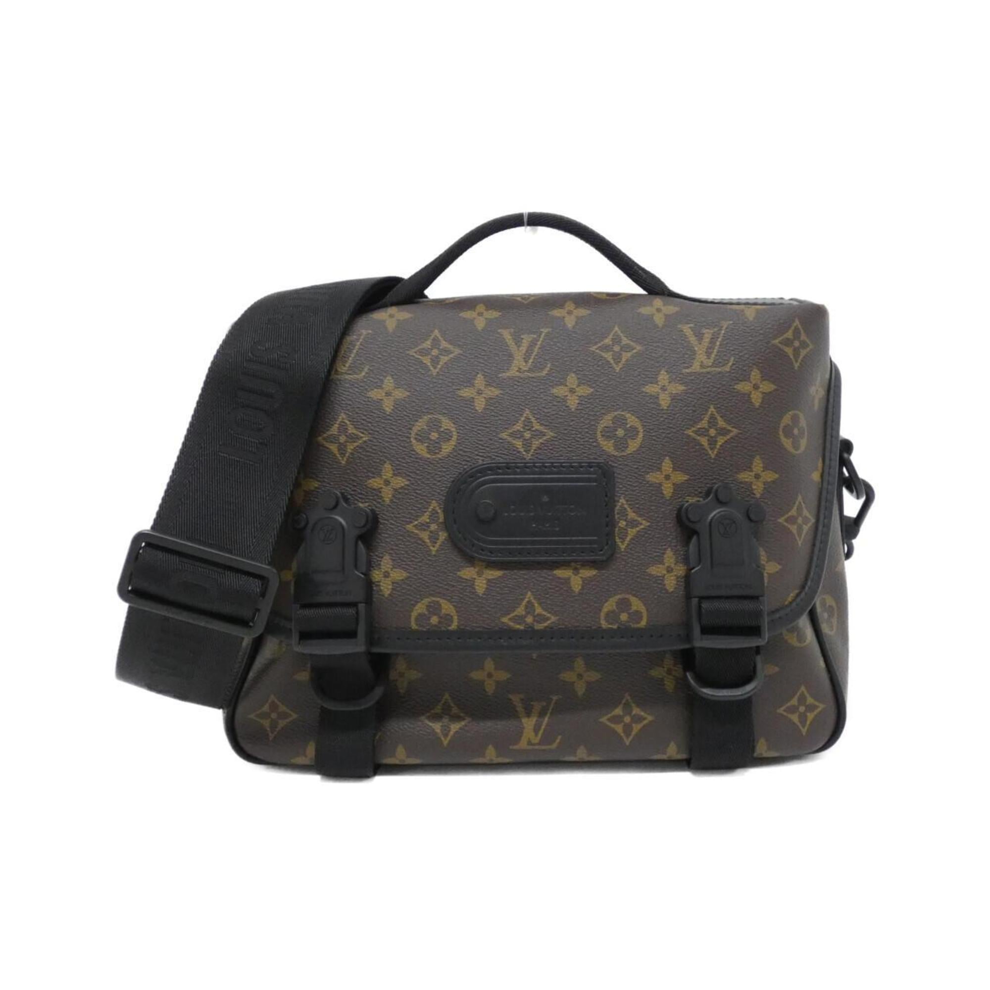 Louis Vuitton Monogram Macassar Marron Coated Canvas Shoulder Bag