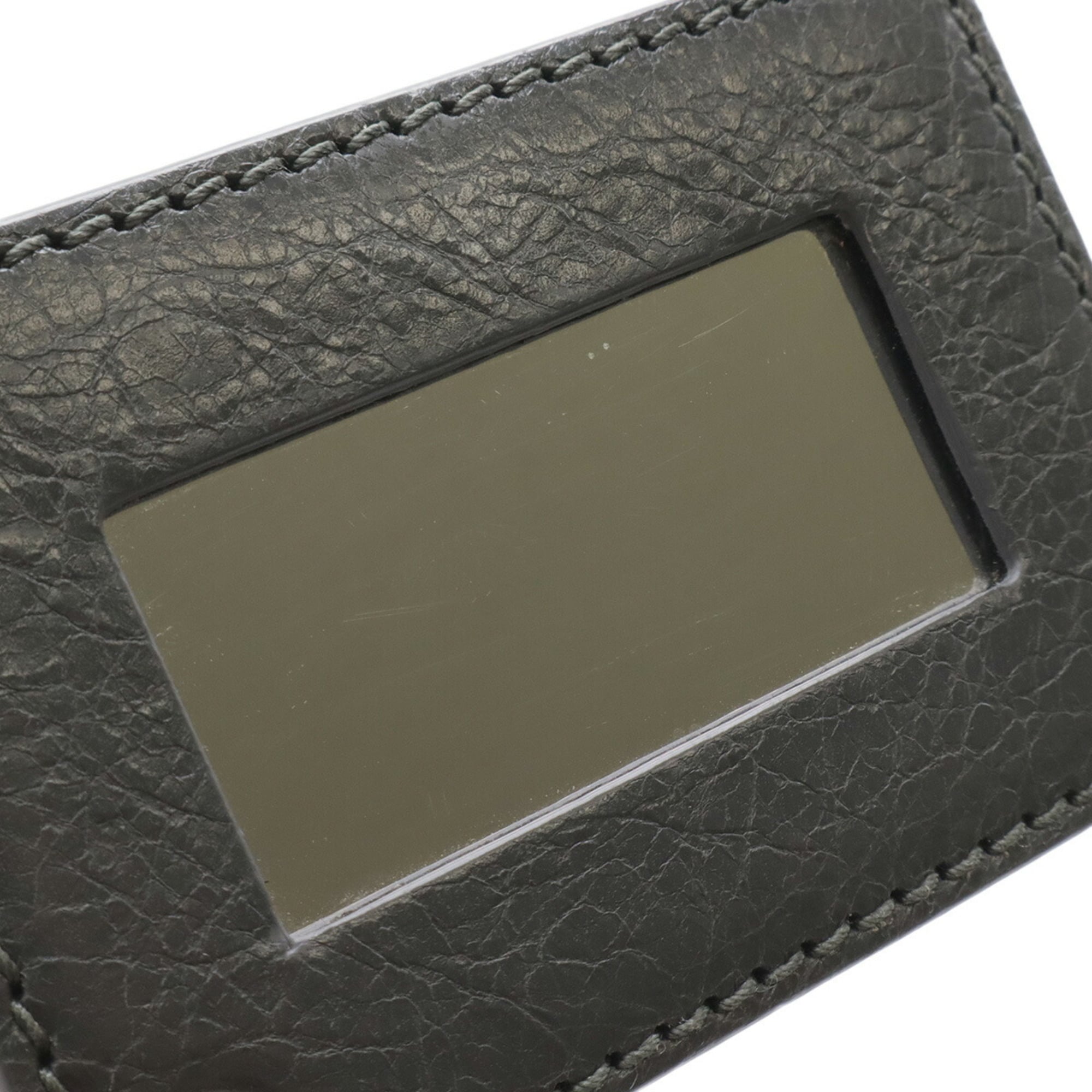 Balenciaga Giant Dark Gray Leather Clutch Bag Shoulder