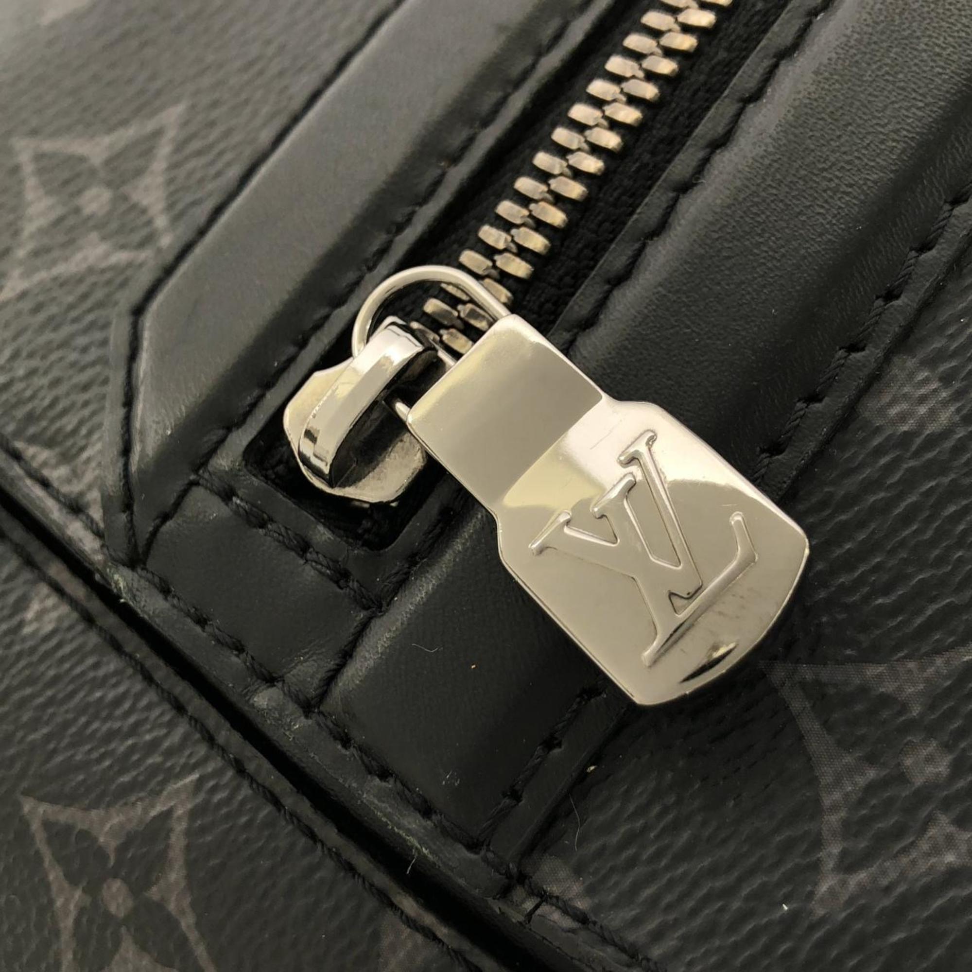 Louis Vuitton Black Coated Canvas Shoulder Bag