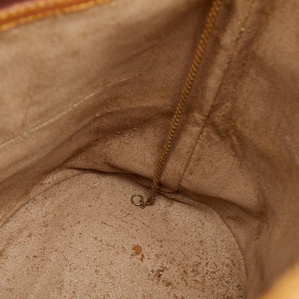 Louis Vuitton Brown Pvc Leather Shoulder Bag Tote Bag