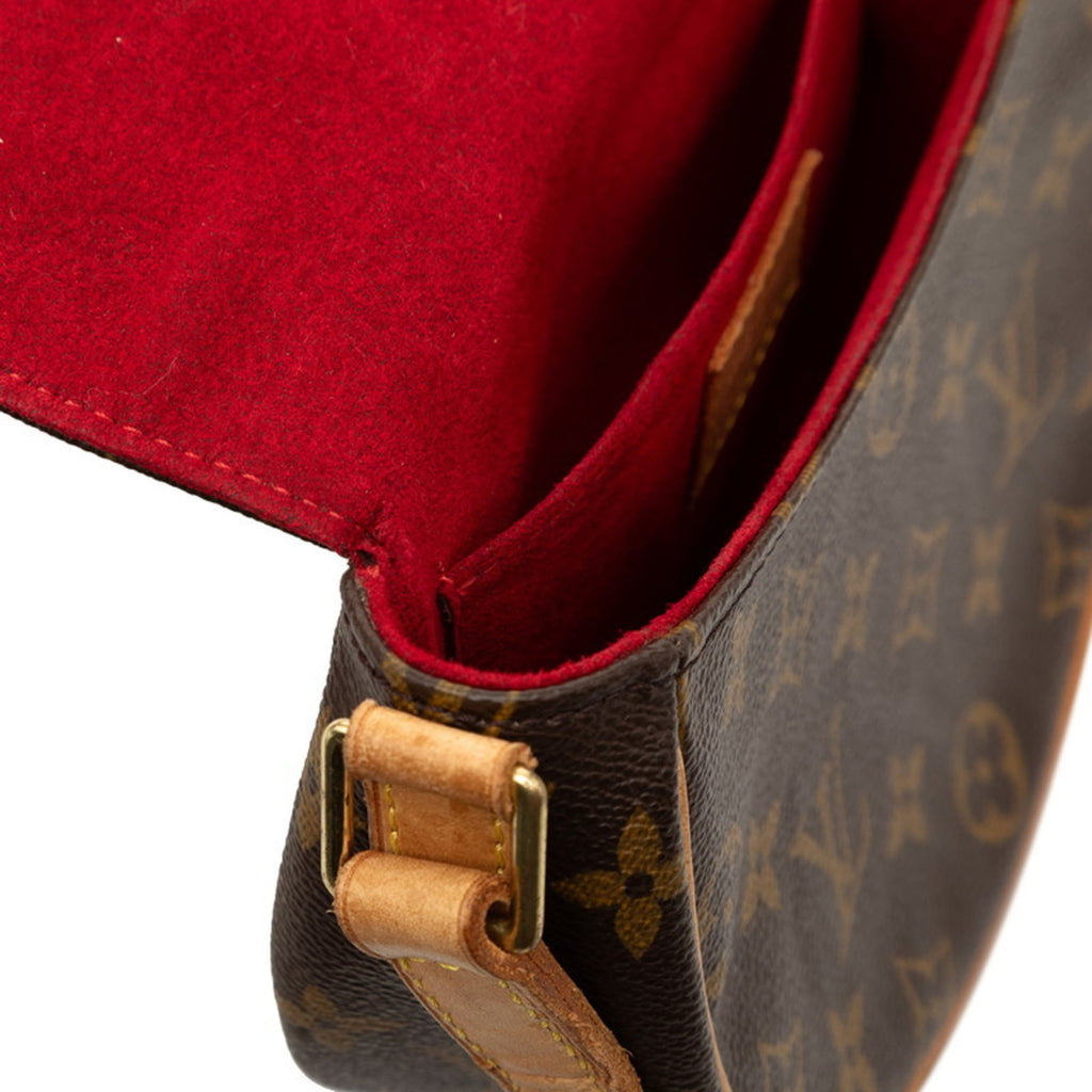 Louis Vuitton Brown Pvc Leather Shoulder Bag