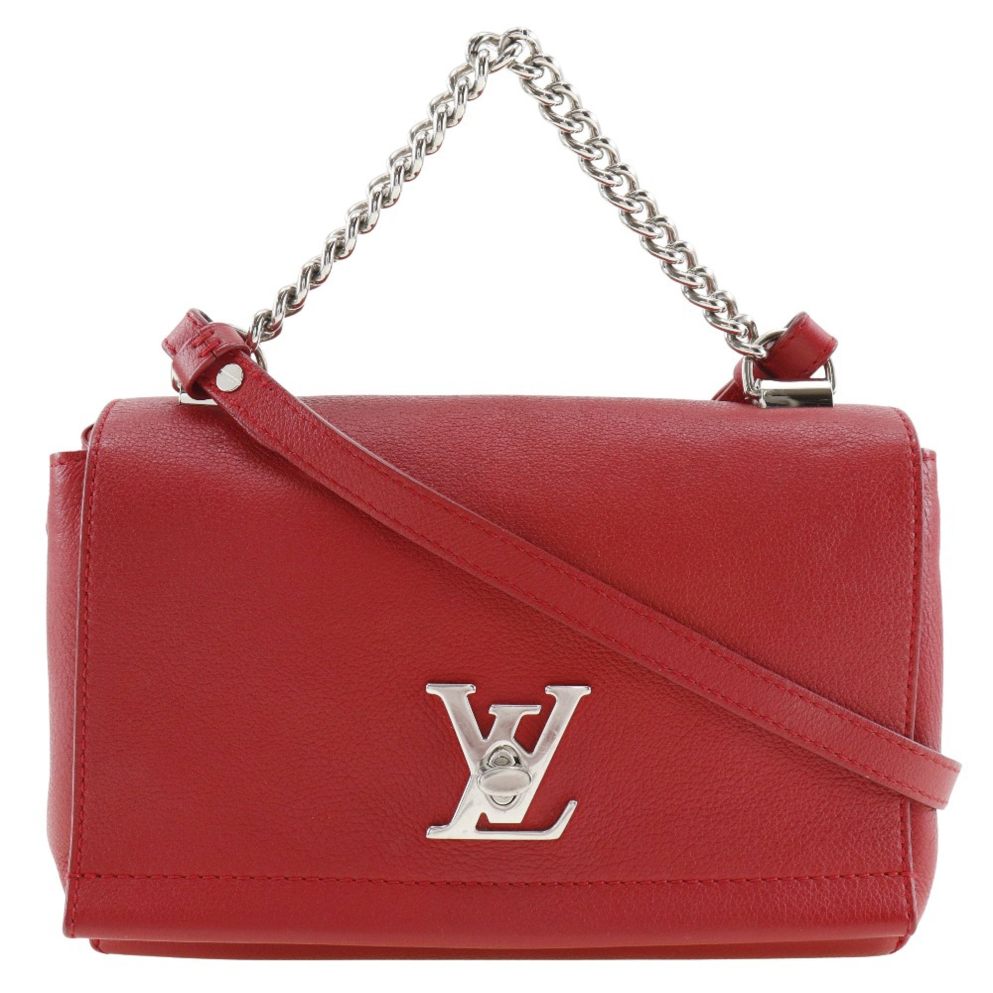 Louis Vuitton Red Color Ruby Leather Shoulder Bag
