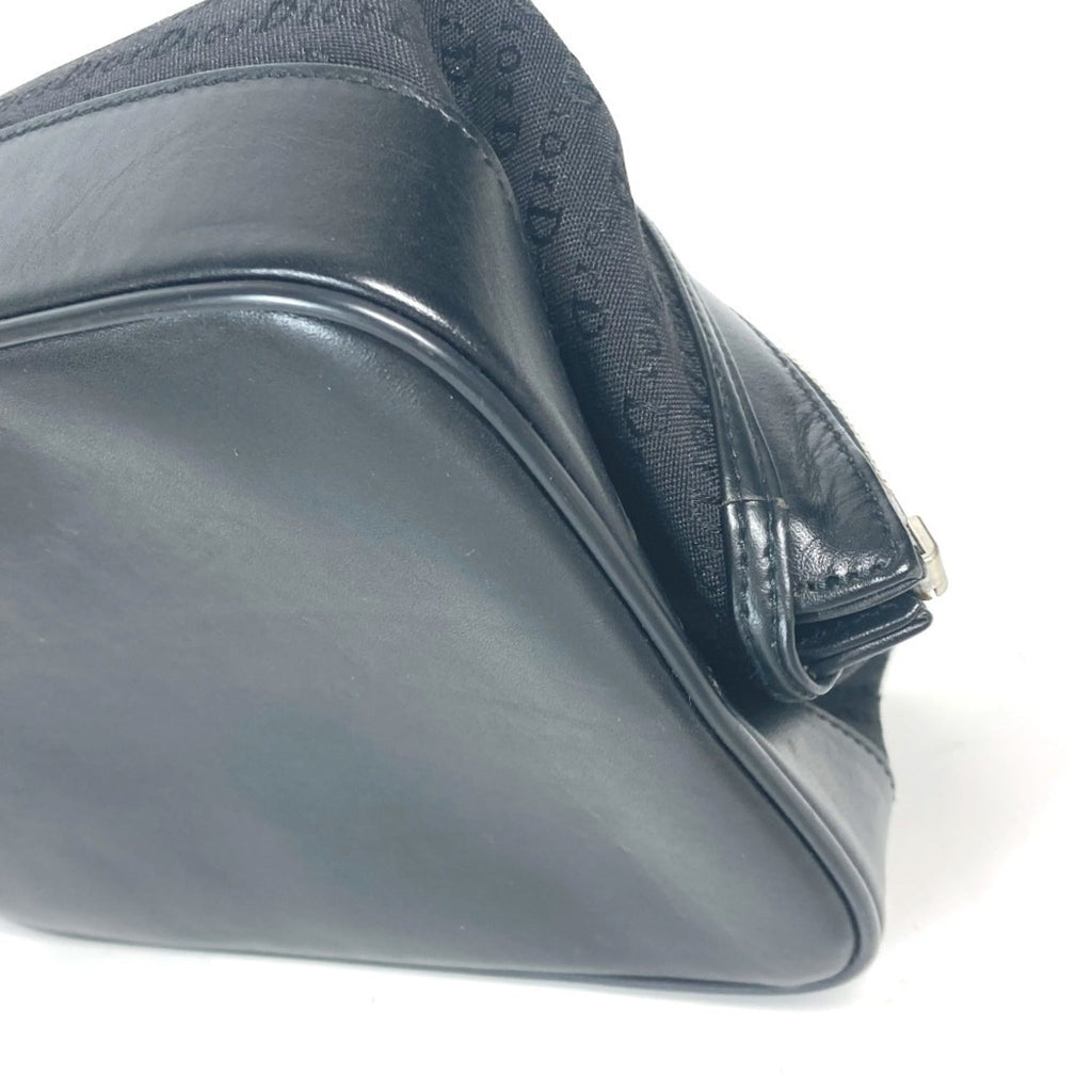 Christian Dior Black Canvas Leather Pouch (Pre-Owned)