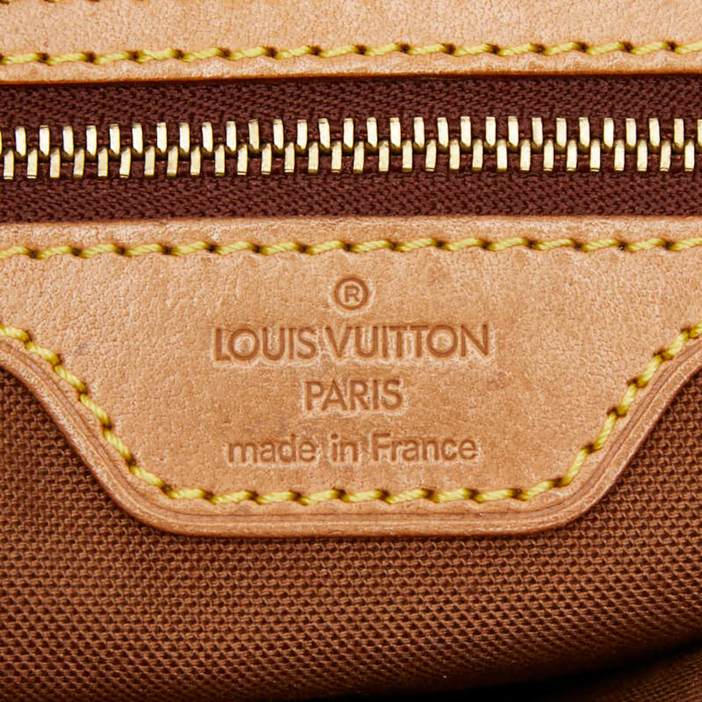 Louis Vuitton Brown Pvc Leather Shoulder Bag Tote Bag