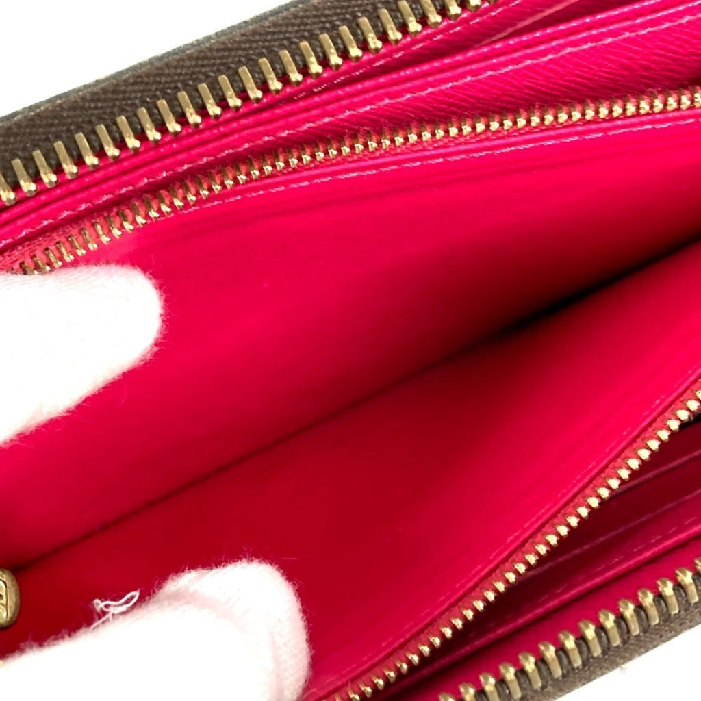 Louis Vuitton Monogram Bay Brown Pink Monogram Long Wallet