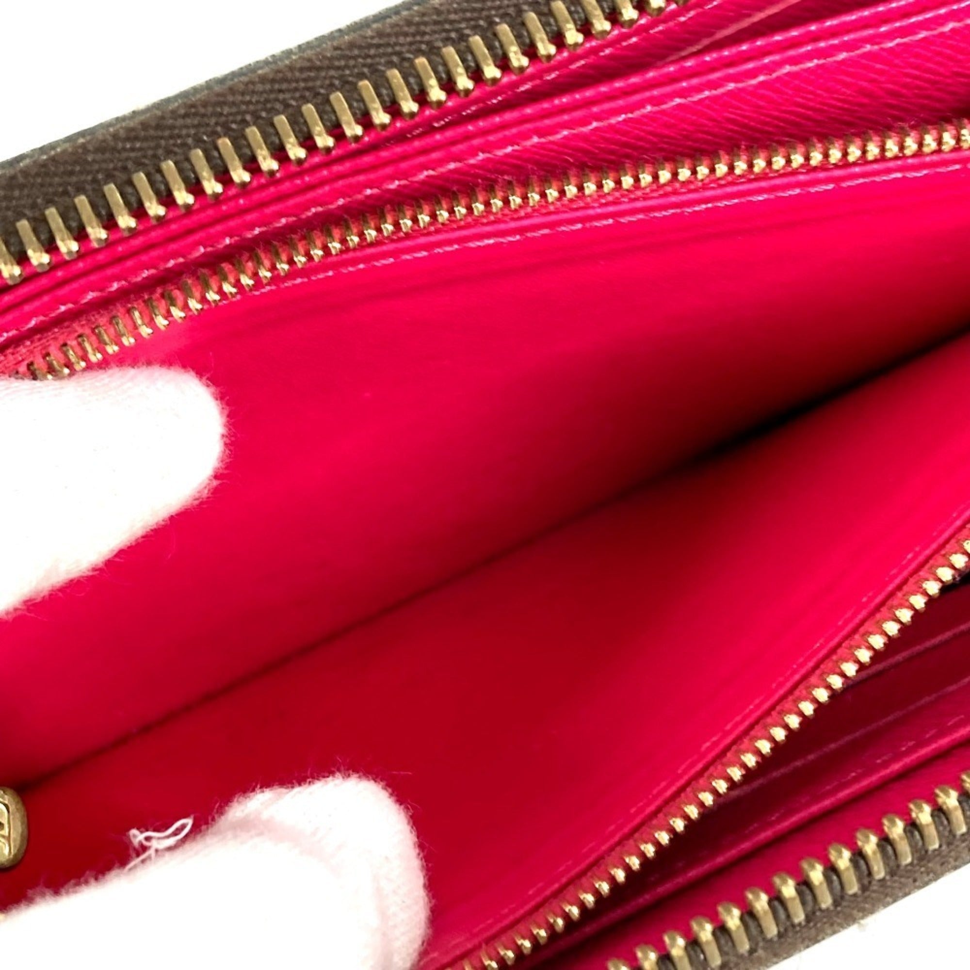 Louis Vuitton Monogram Bay Brown Pink Monogram Long Wallet