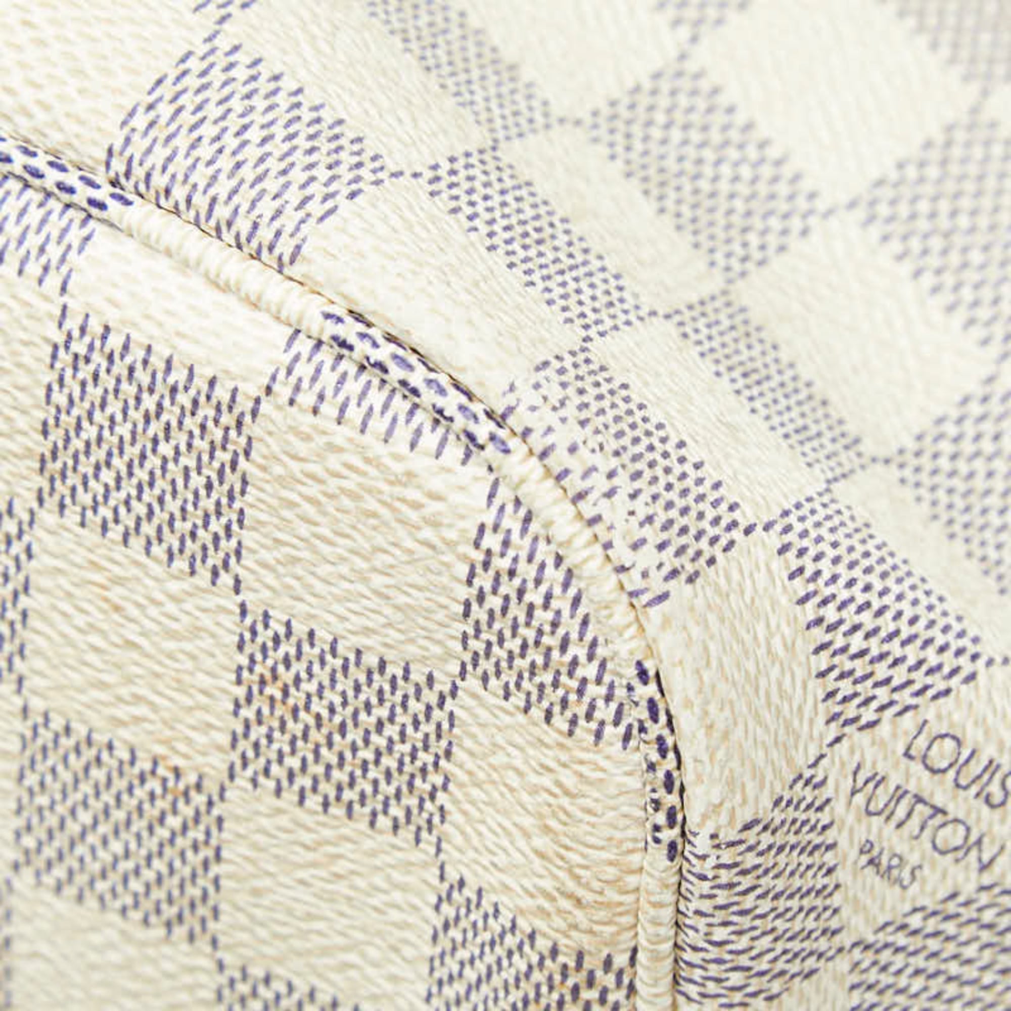 Louis Vuitton White Pvc Leather Tote Bag