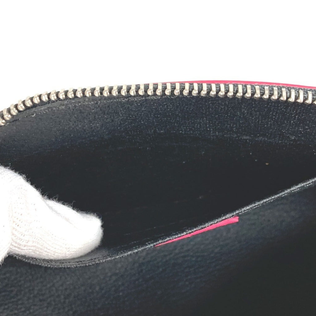 Louis Vuitton Black Noir Pink Epi Leather Pochette Pouch