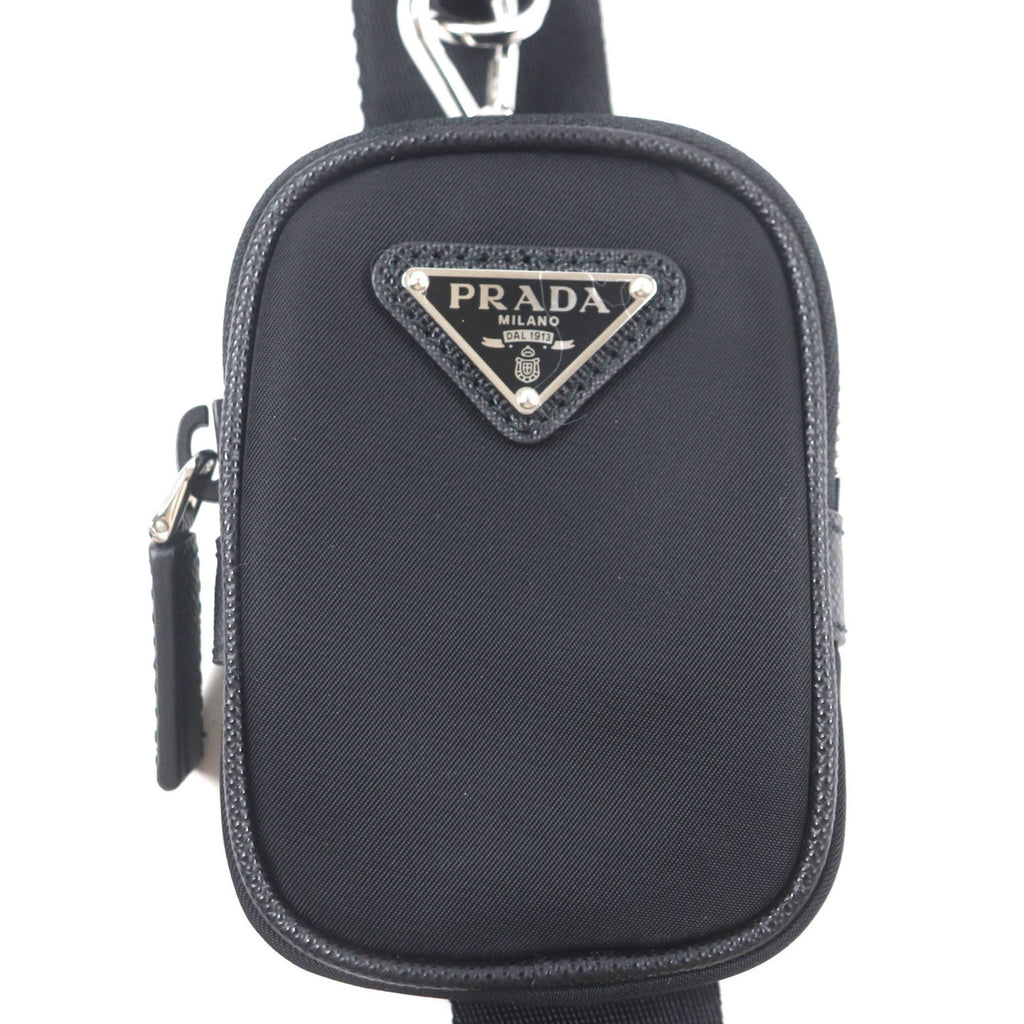 Prada Black Nylon Saffiano Shoulder Bag