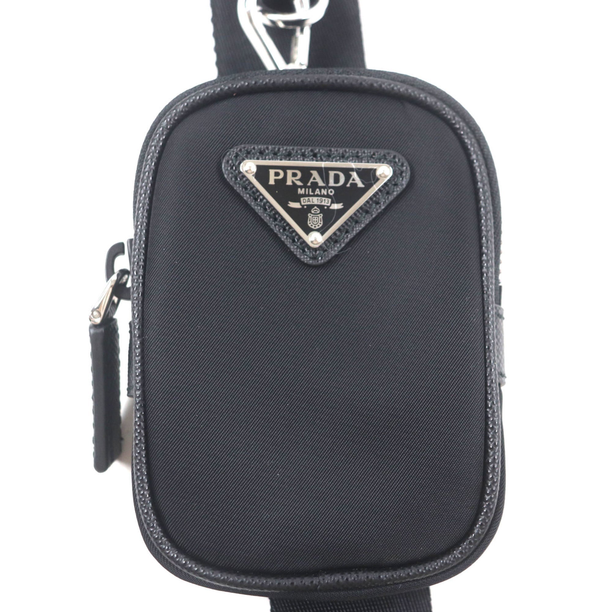 Prada Black Nylon Saffiano Shoulder Bag