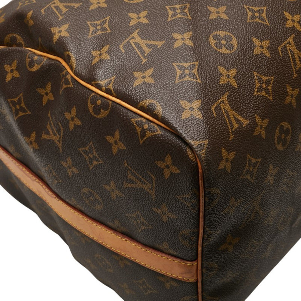 Louis Vuitton Monogram Brown Pvc Leather Boston Bag Shoulder Bag