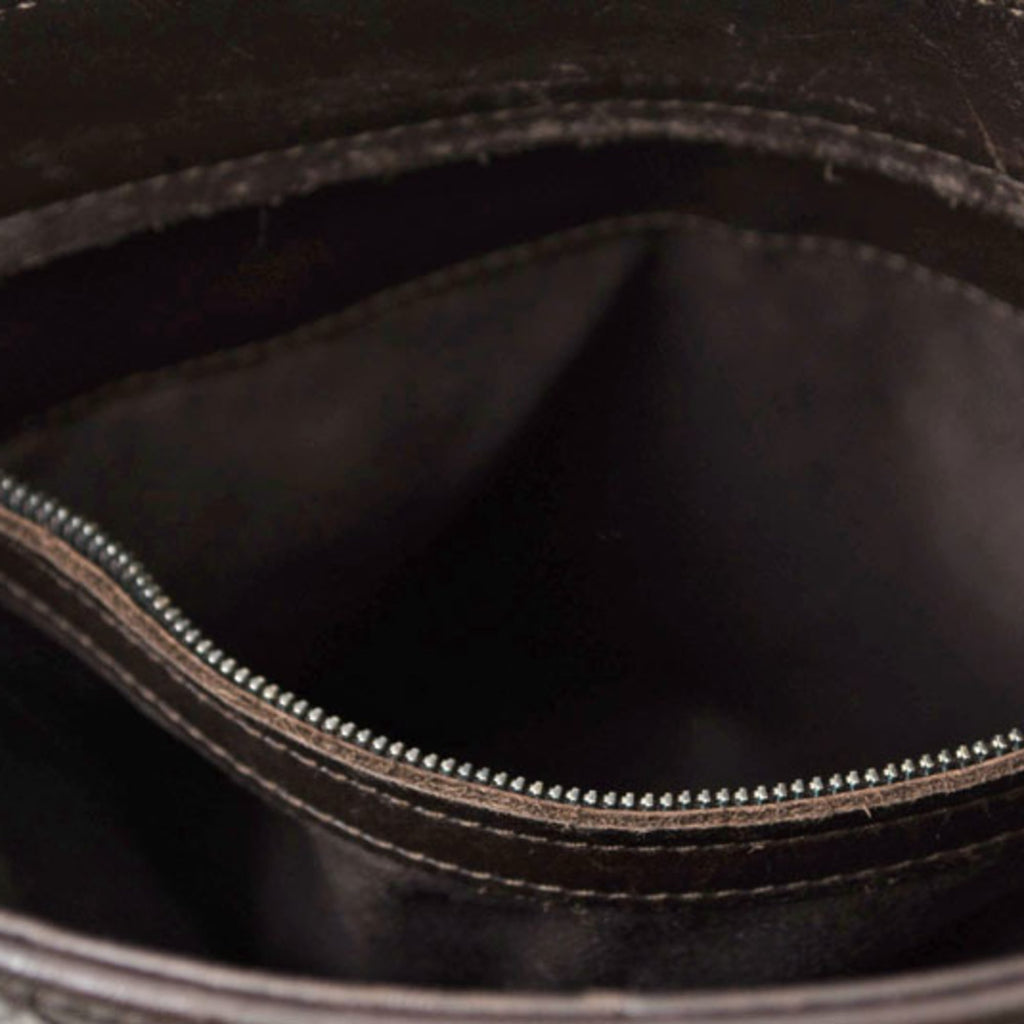 Bottega Veneta Dark Brown Leather Shoulder Bag
