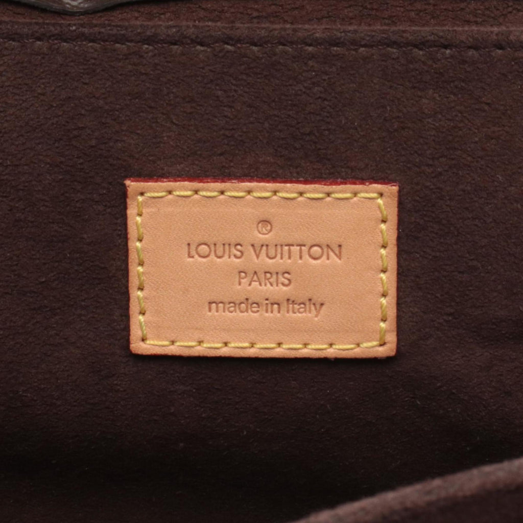 Louis Vuitton Brown Monogram Coated Canvas Leather Handbag Pochette