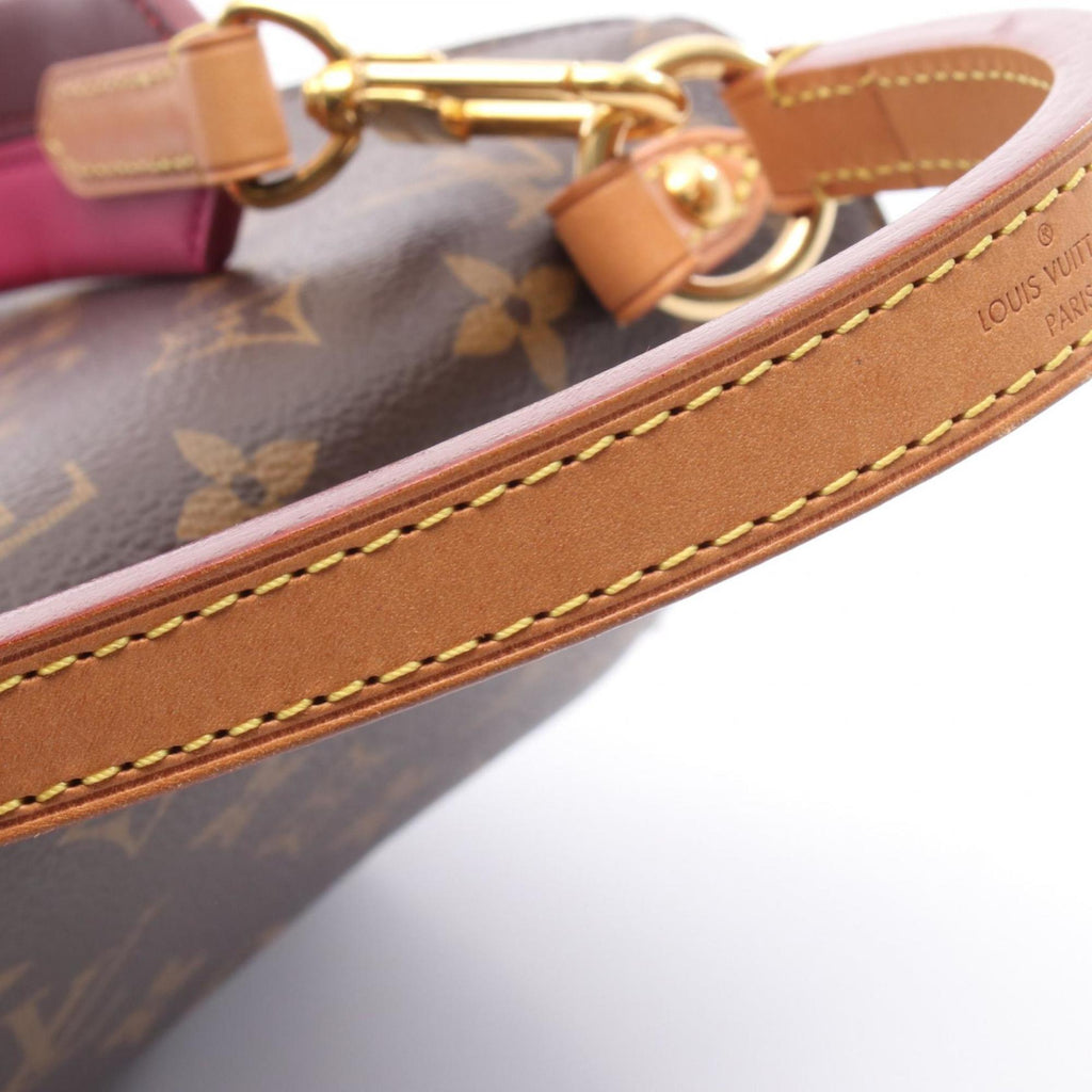 Louis Vuitton Brown Pvc Leather Handbag