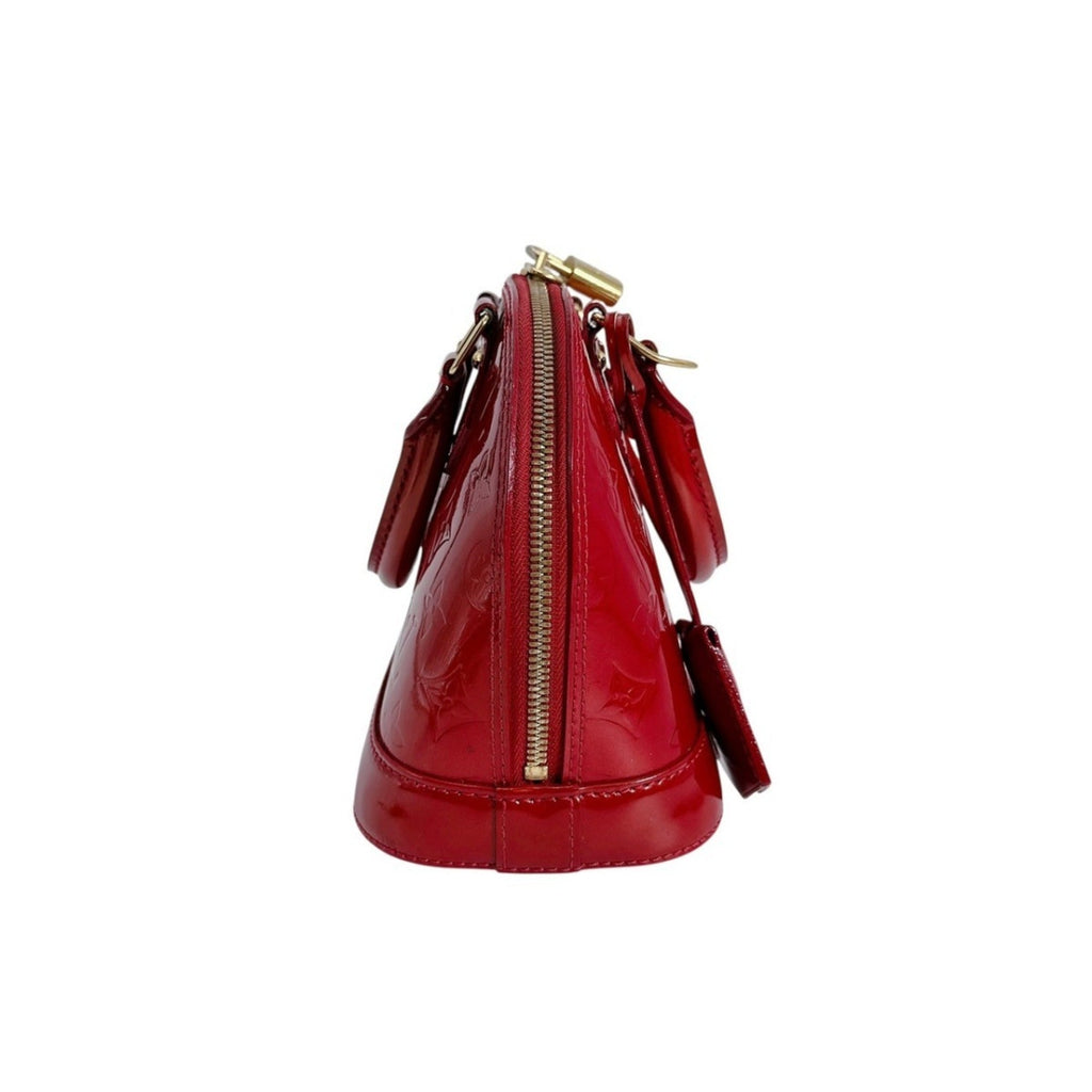 Louis Vuitton Pomme D'amour Red Color Monogram Vernis Handbag