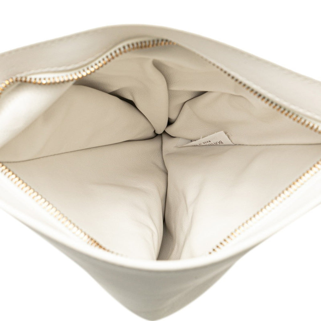 Bottega Veneta White Leather Handbag