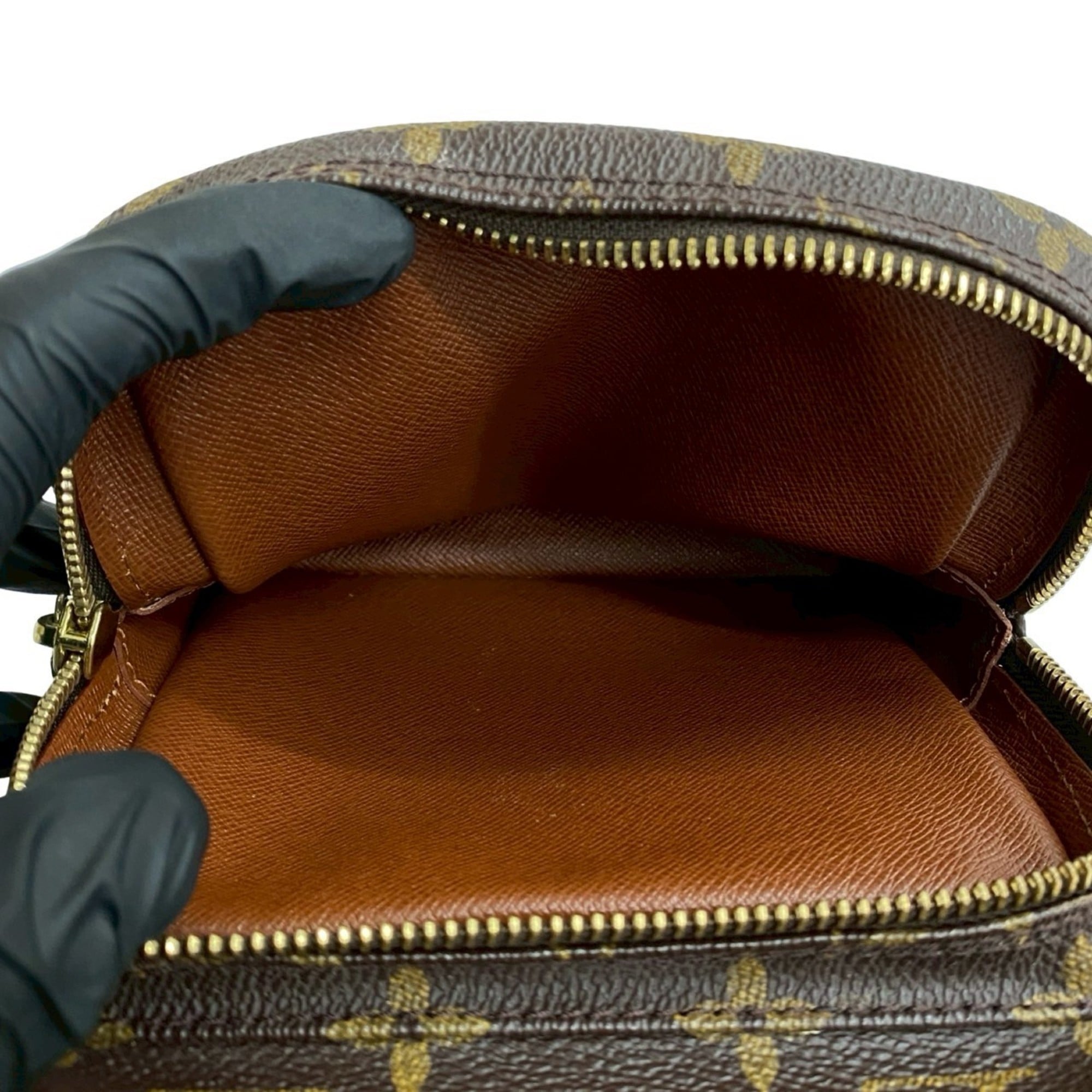 Louis Vuitton Brown Leather Pvc Pochette Shoulder Bag