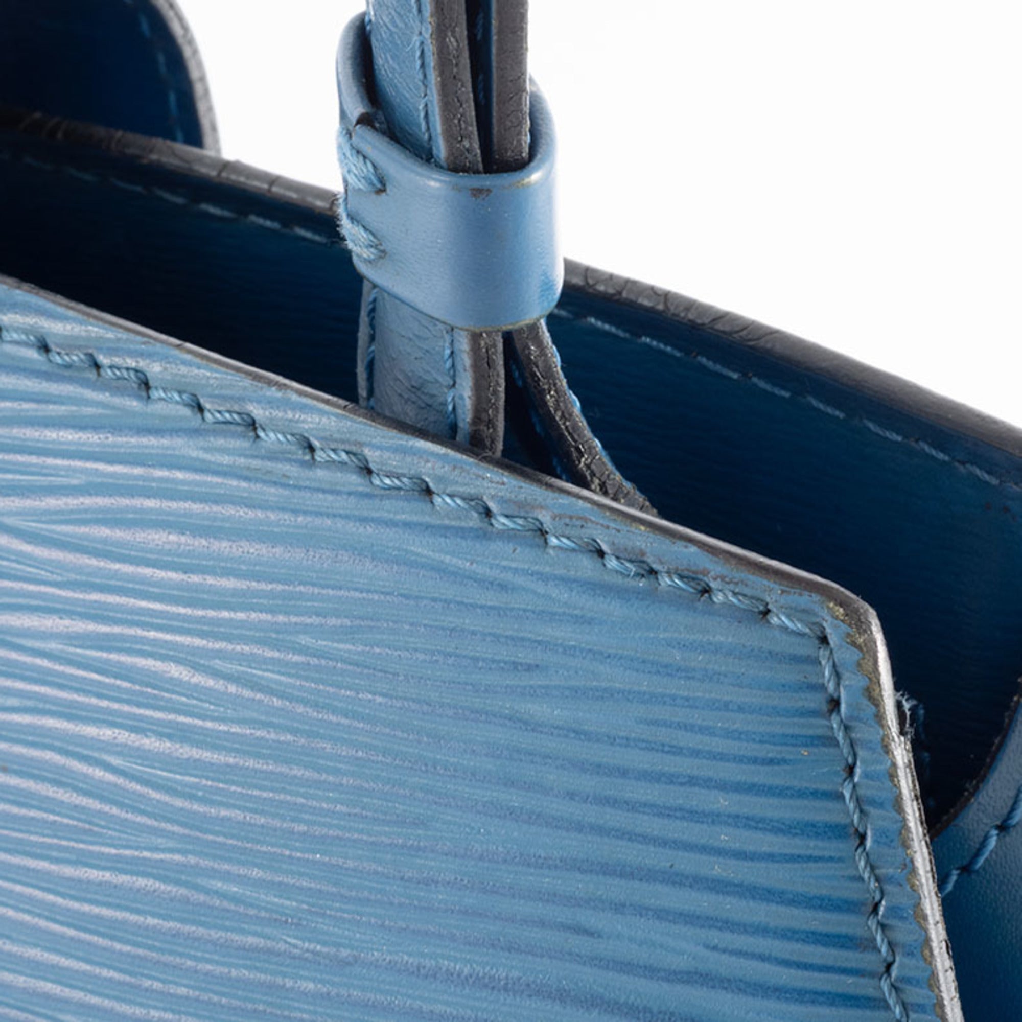 Louis Vuitton Epi Toledo Blue Epi Leather Shoulder Bag